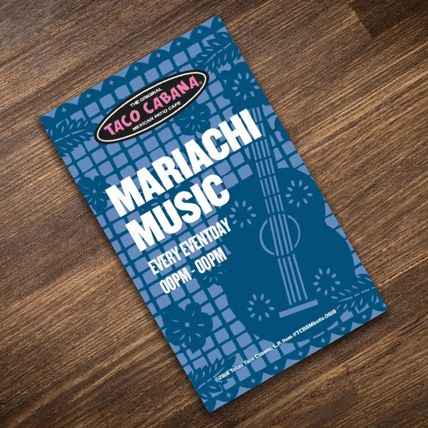 Taco Cabana Mariachi Music flyer