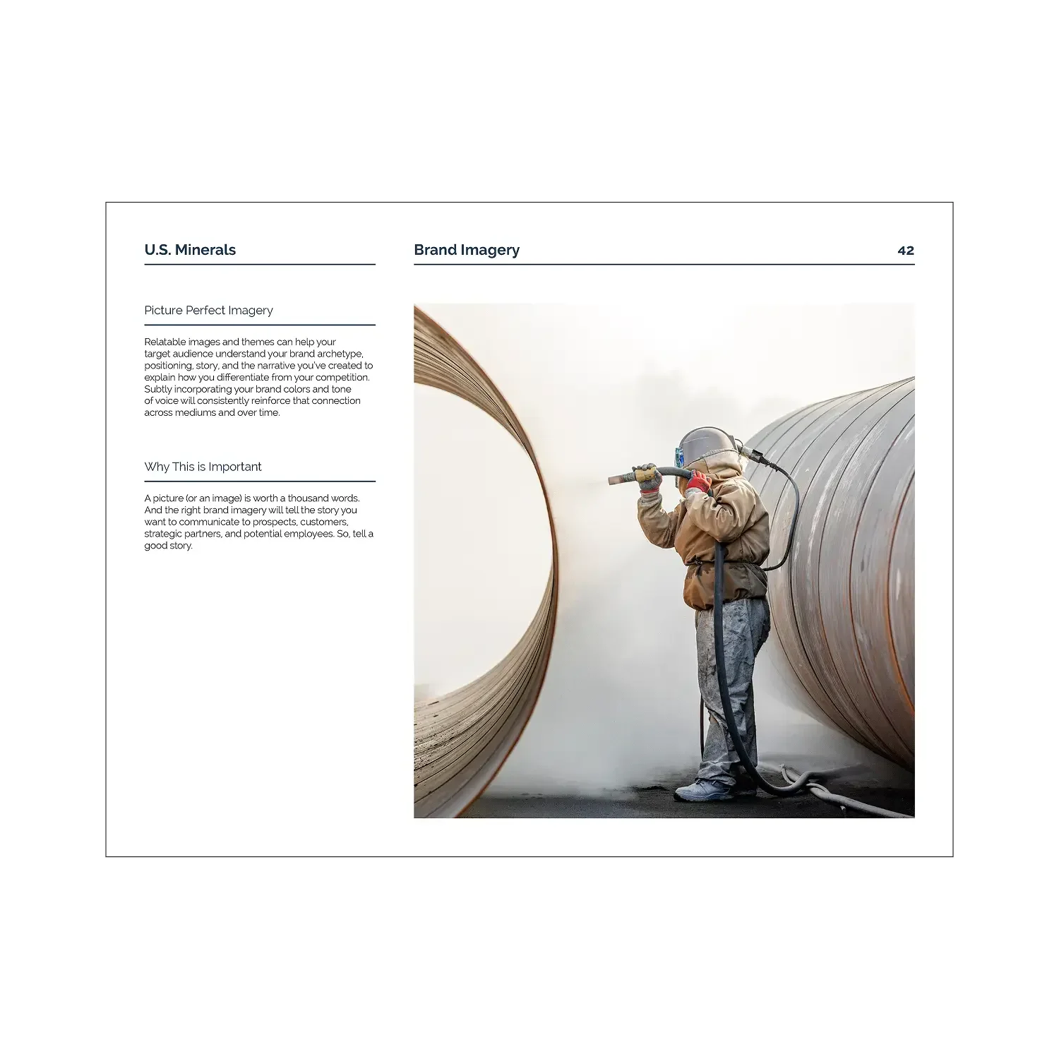 U.S. Minerals brand imagery standards page