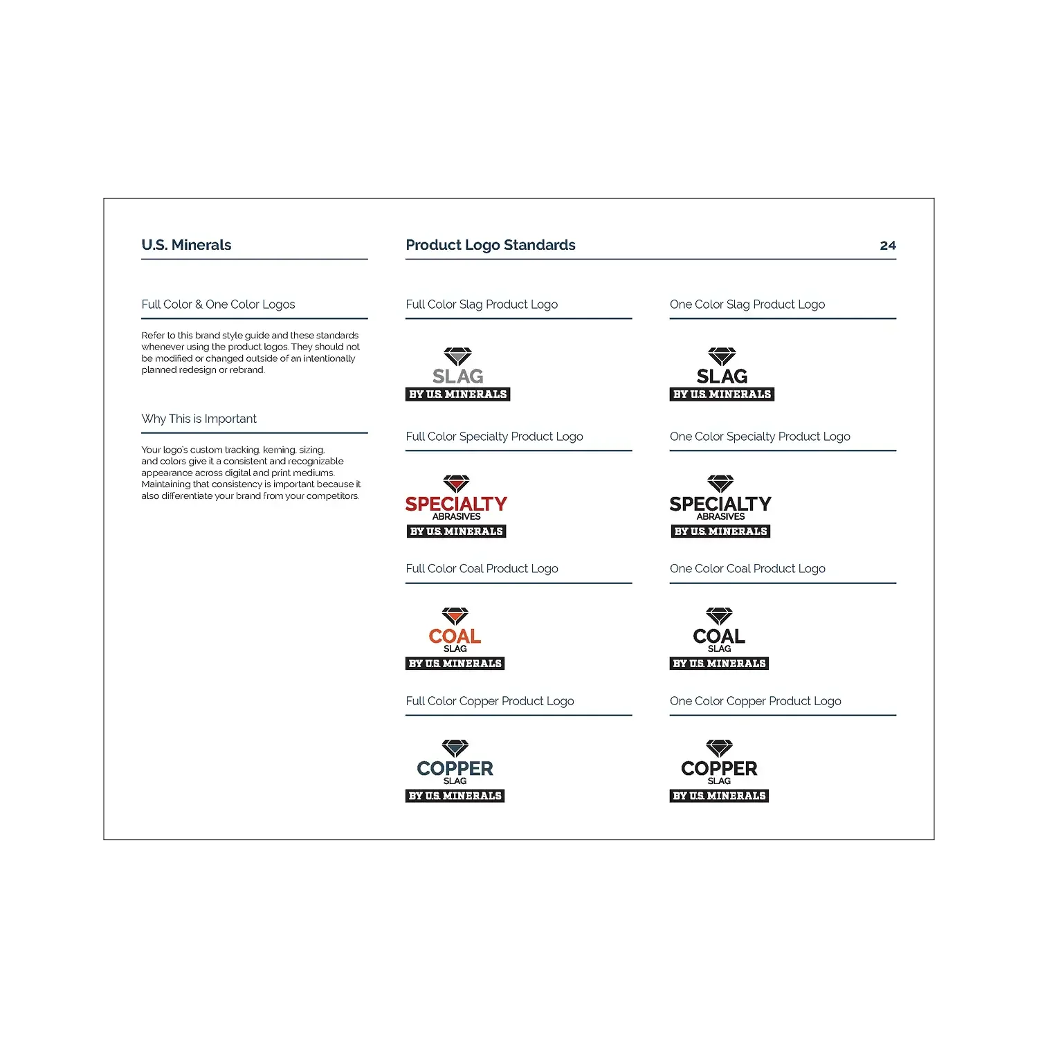 Black Diamond and U.S. Minerals icon system page