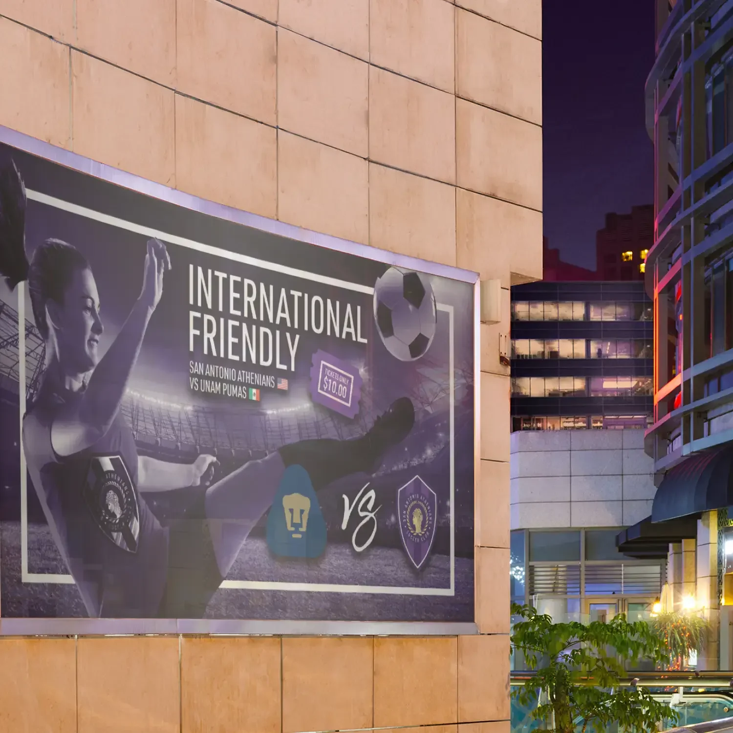 International Friendly digital billboard