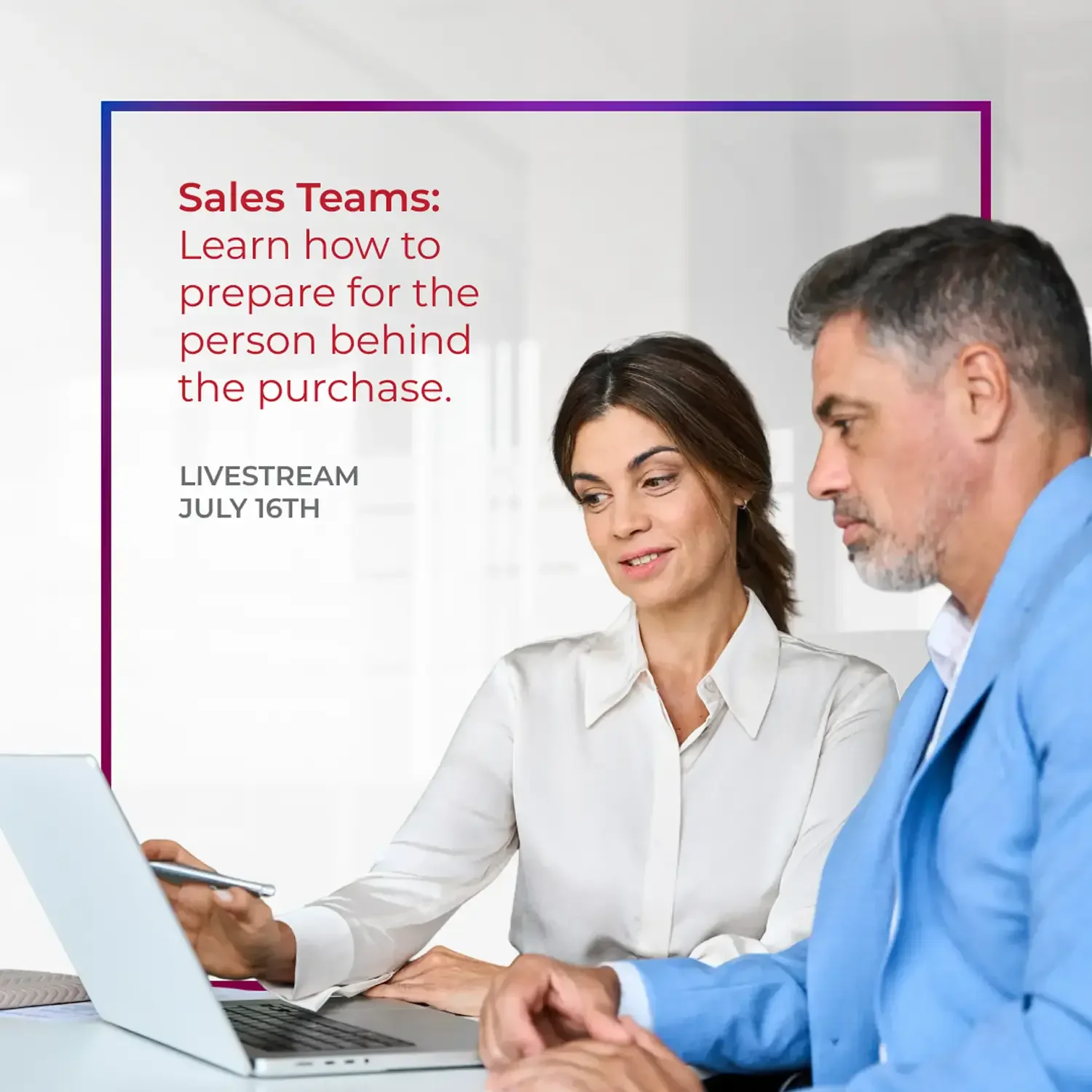 Business as Unusual Sales Communication Gap livestream promotion