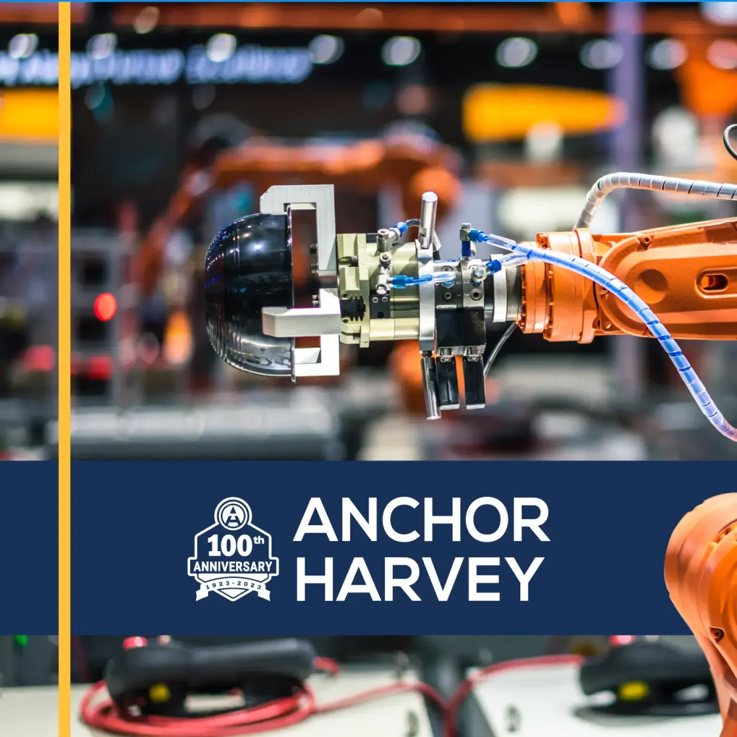 Anchor Harvey 100th anniversary industrial robot graphic