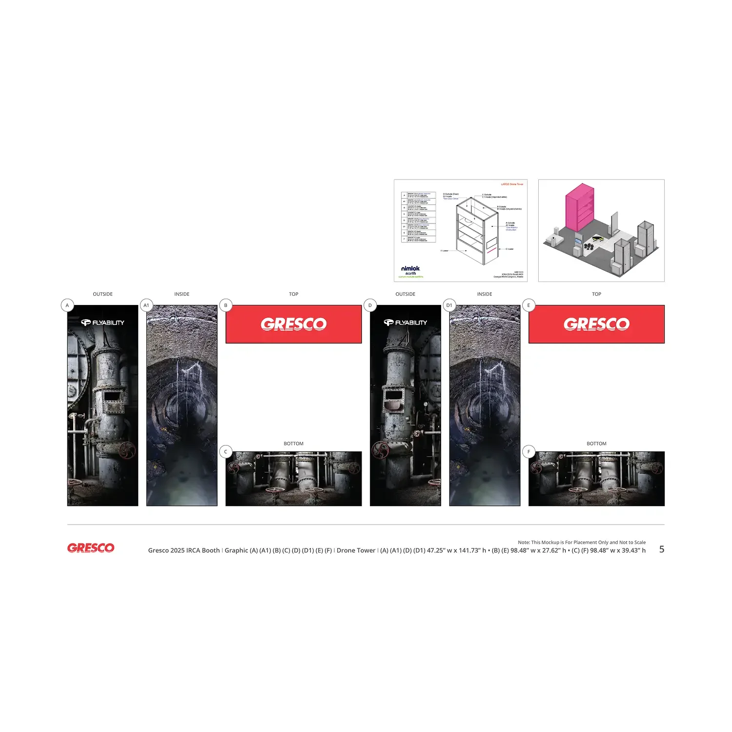 Gresco Utility Supply trade-show display layout