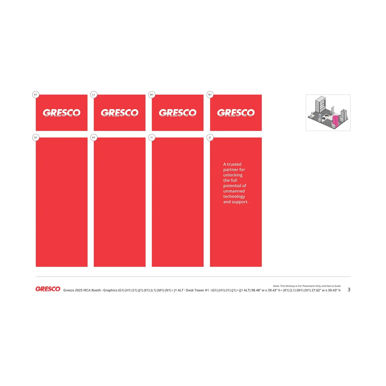 Gresco Utility Supply trade-show panel design