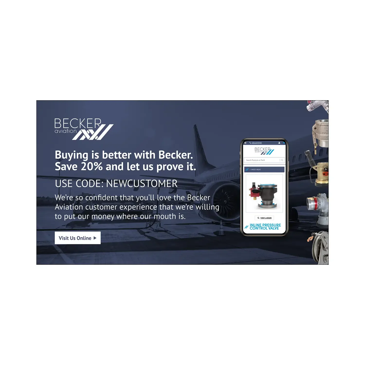 Becker Aviation Buying Is Better promotional ad