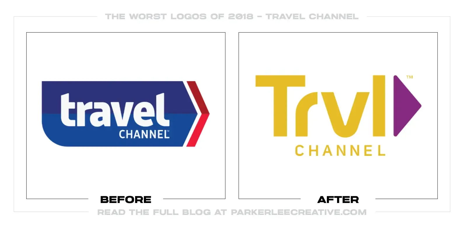 Before-and-after Travel Channel logo comparison