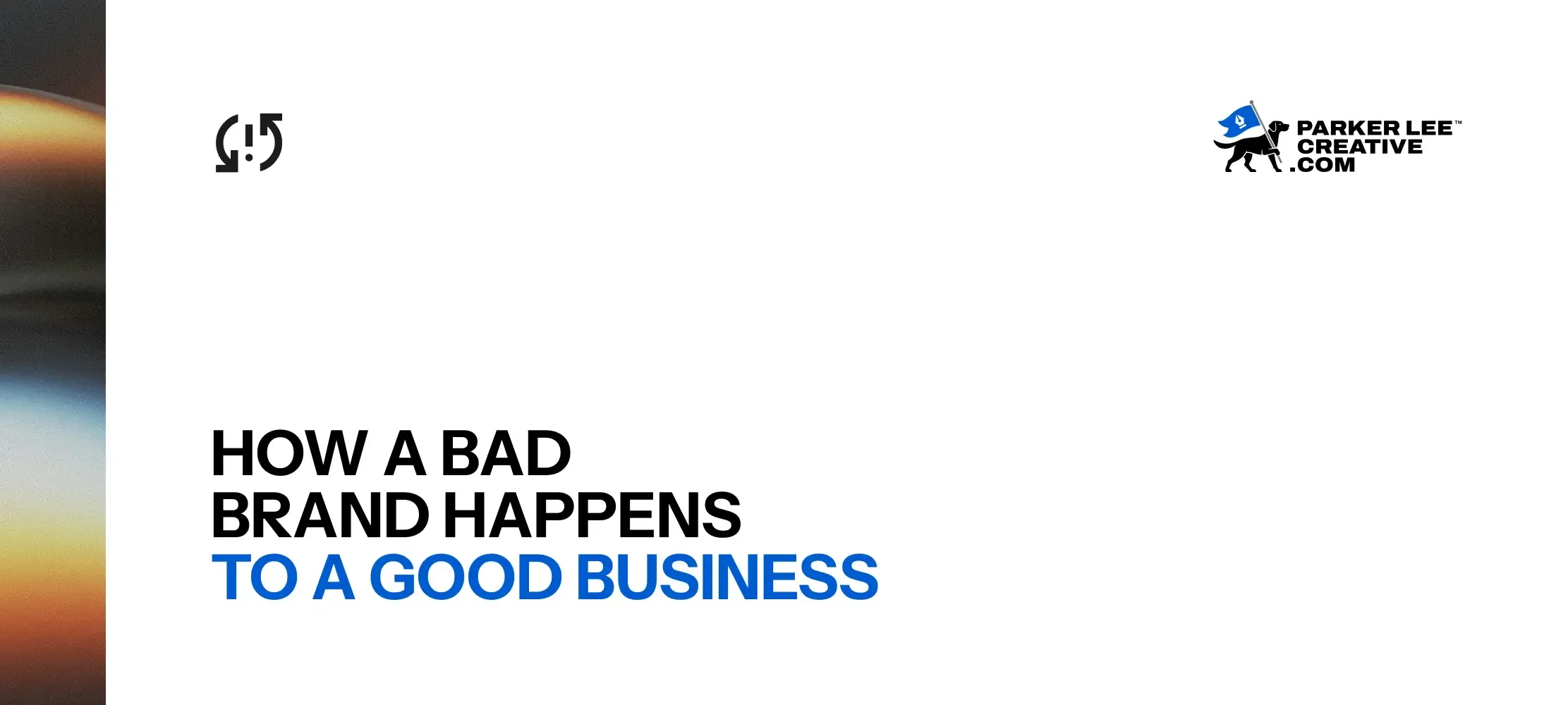 Brand development process article header graphic