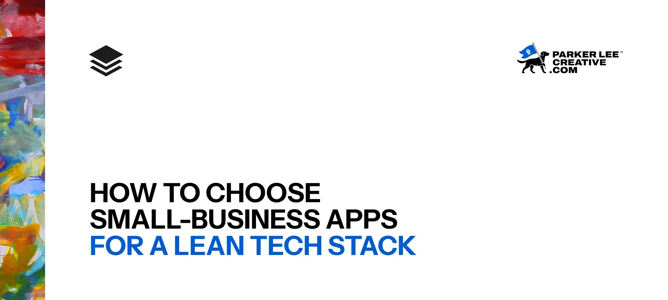 Lean small-business technology stack header graphic