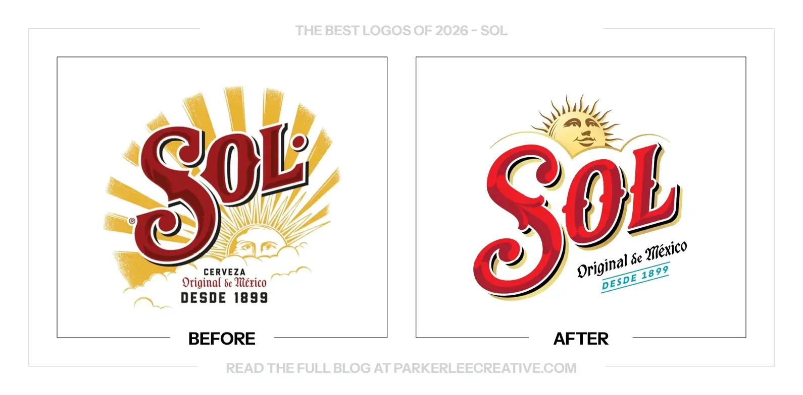 Sol logo before and after the identity update.