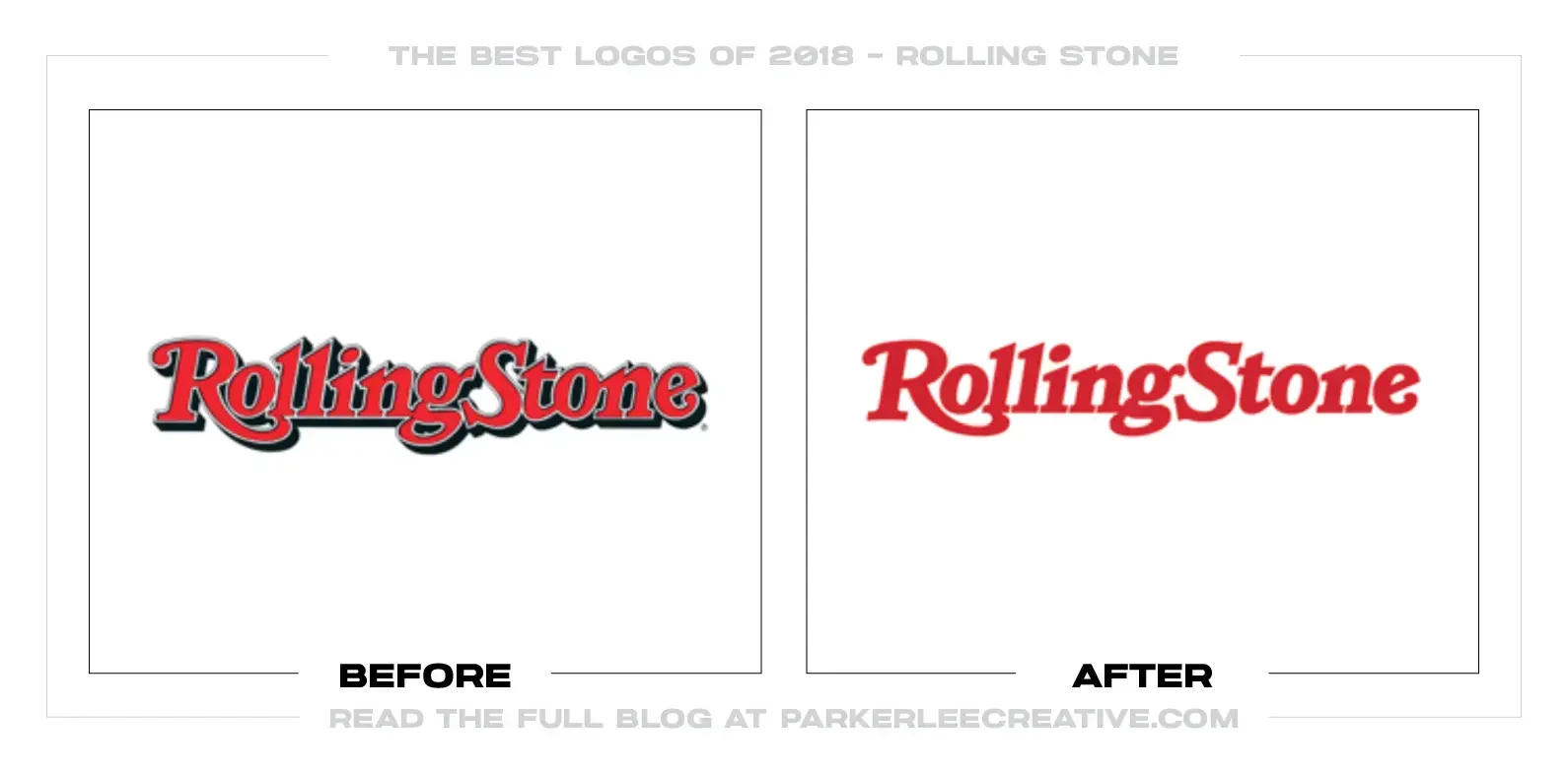 Before-and-after Rolling Stone logo comparison