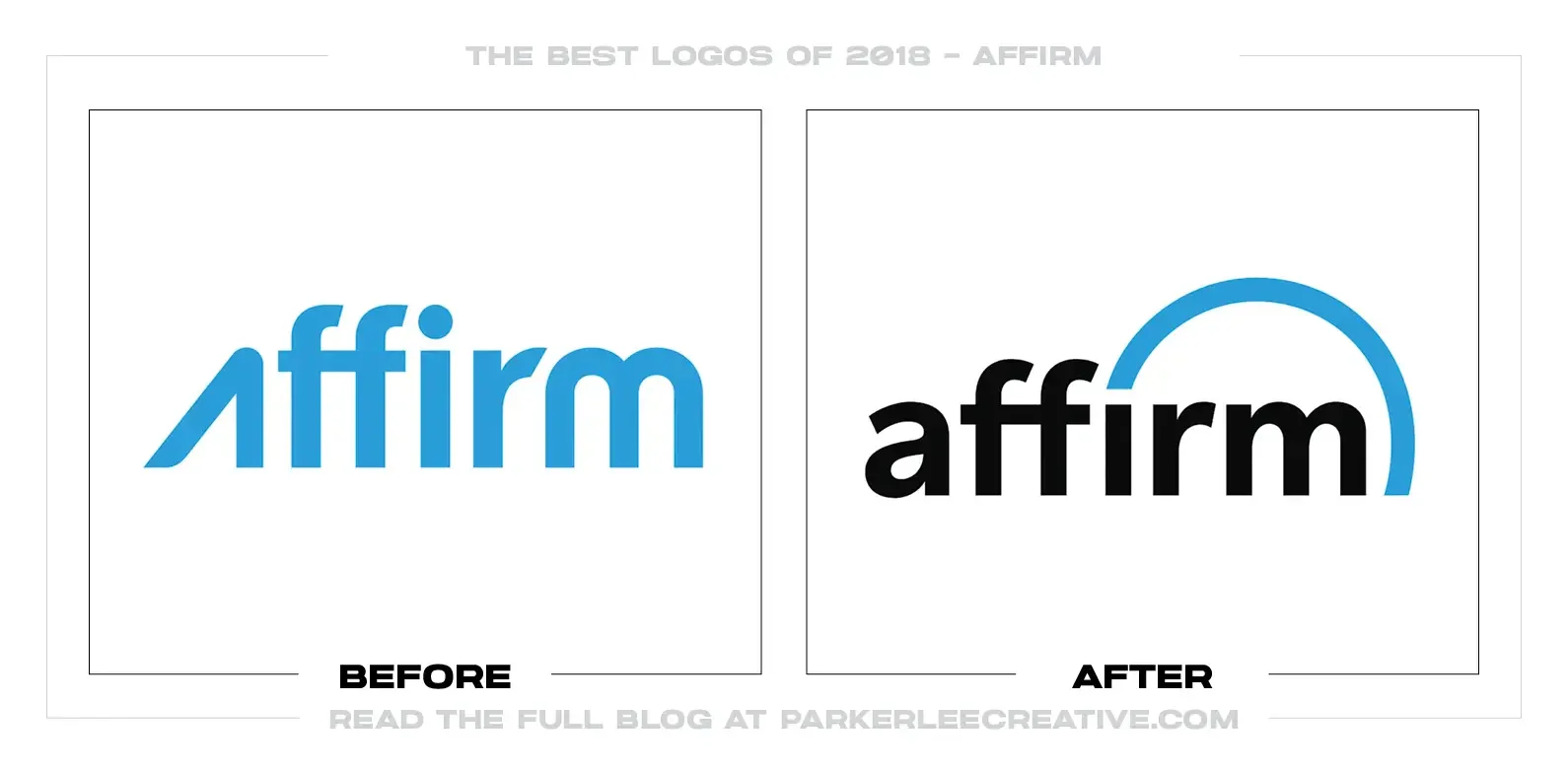 Before-and-after Affirm logo comparison