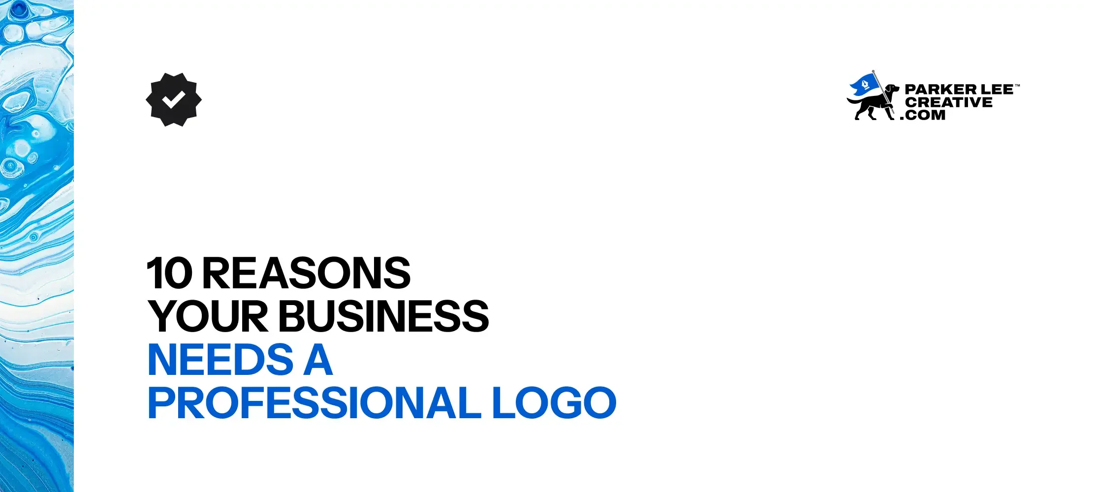 Professional logo benefits article header graphic