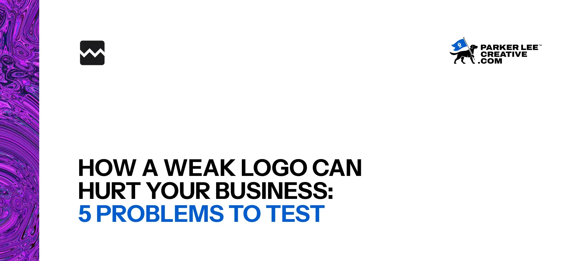Weak logo warning signs article header graphic