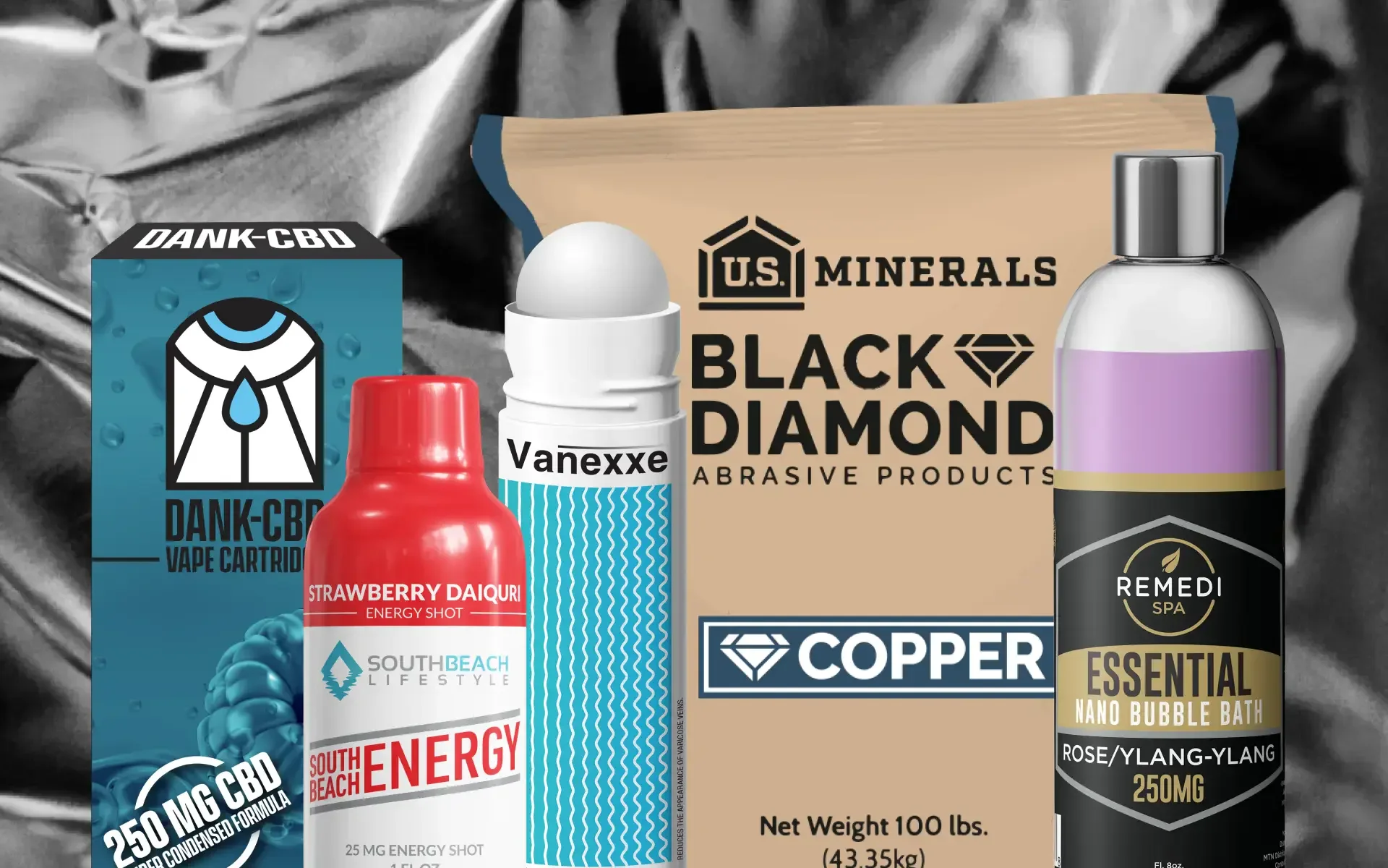 Packaging designs for consumer, wellness, and industrial products