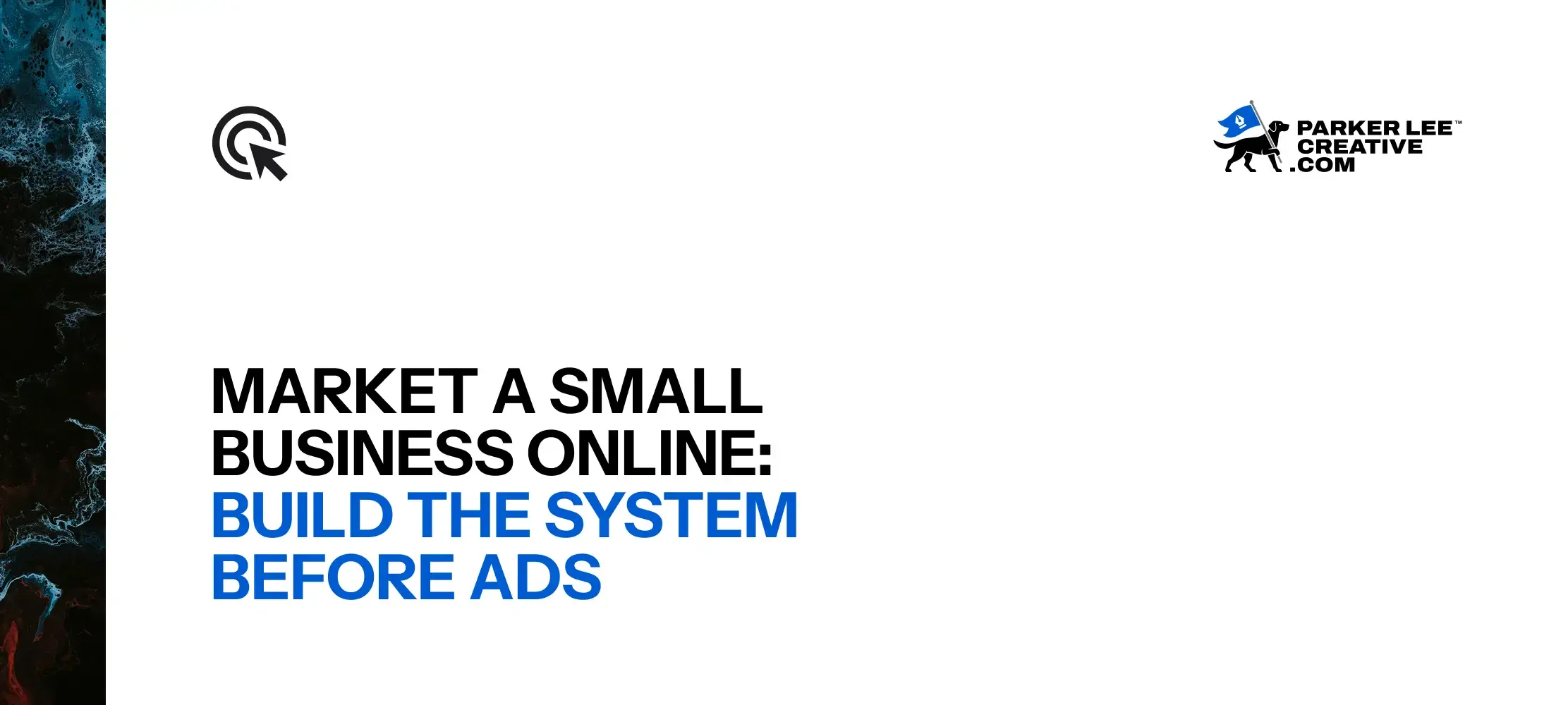 Small-business online marketing system article header graphic