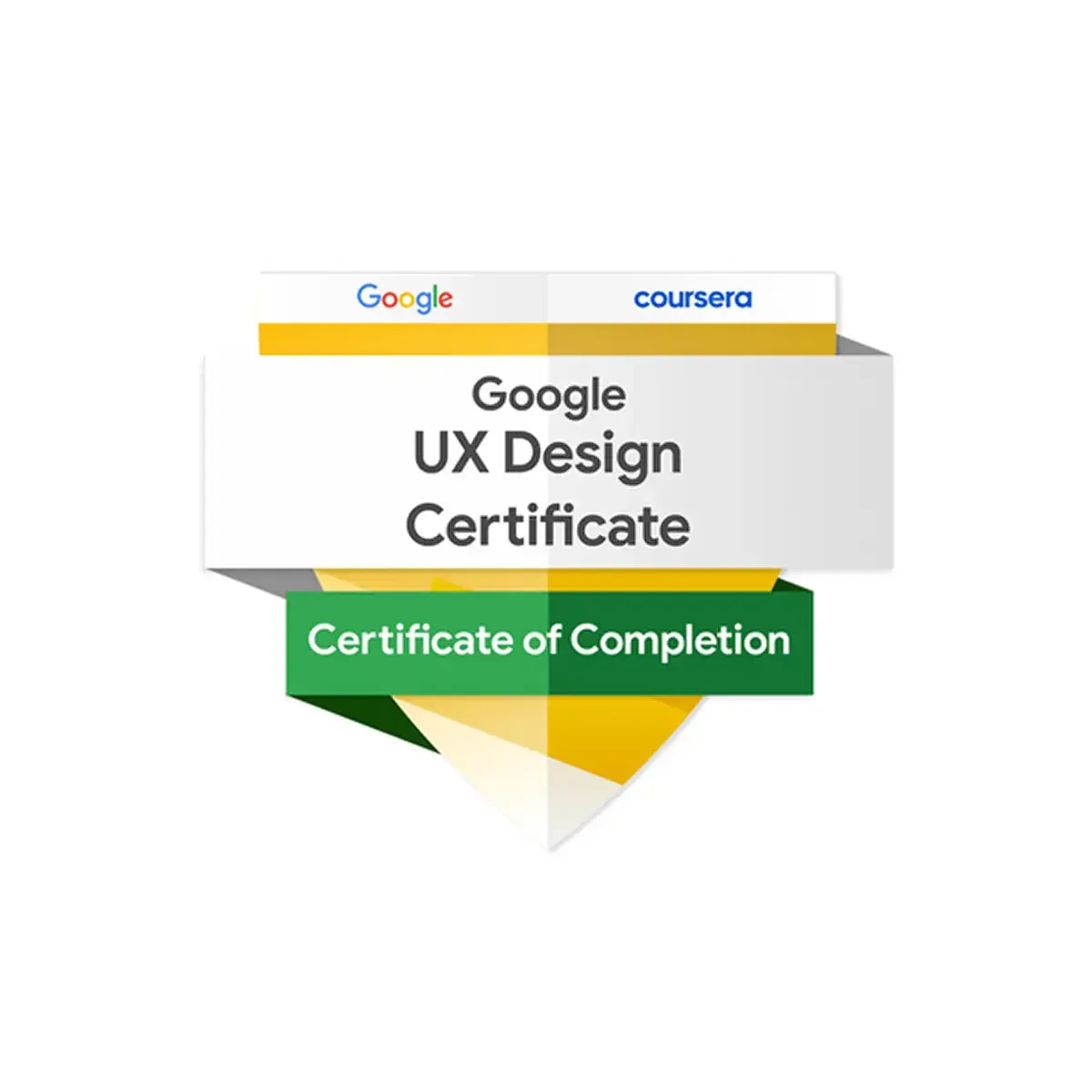Google logo for the Foundations of UX Design certificate