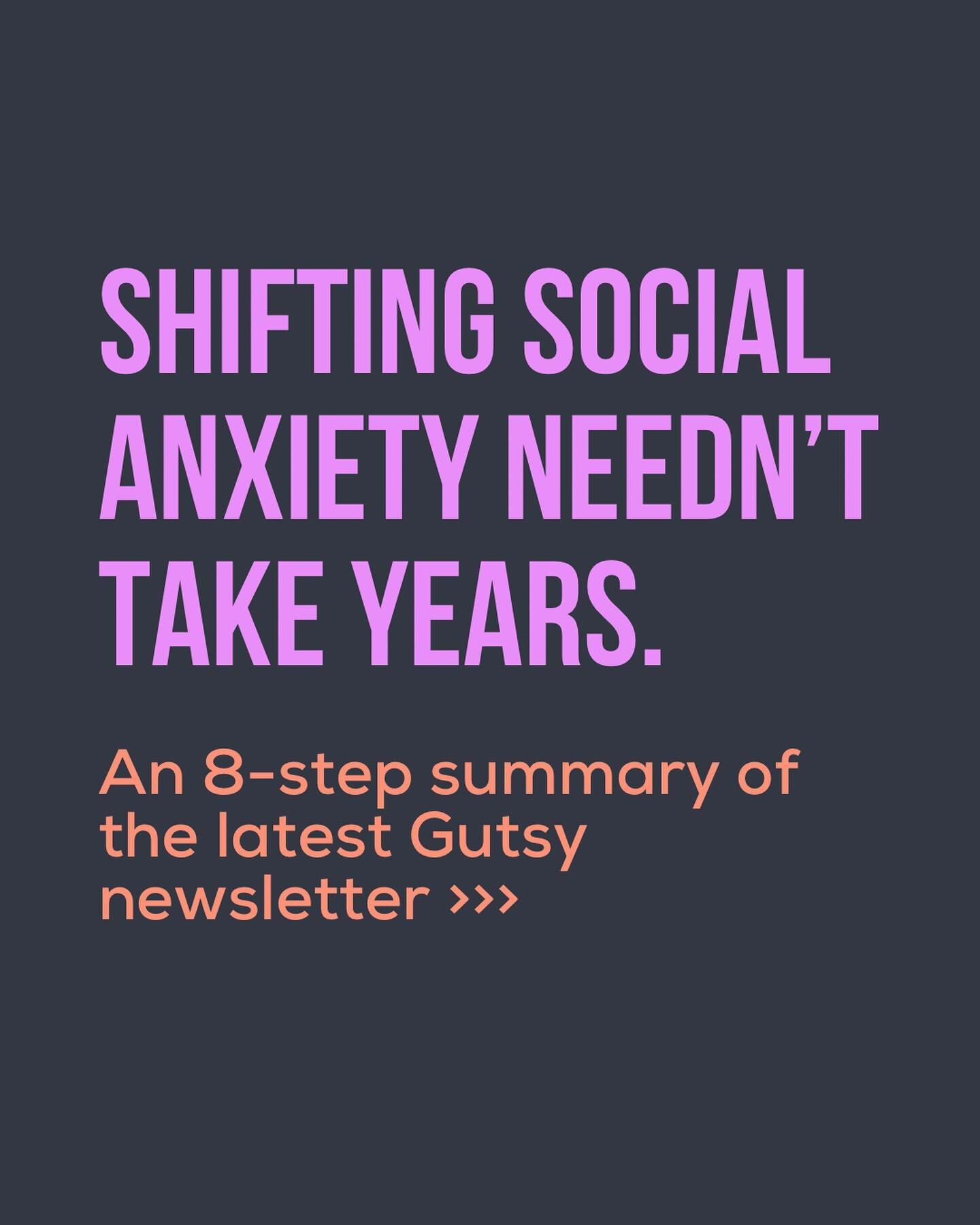 Want to get Gutsy emails straight to your inbox?

Sign up via the link in my bio 💌

#socialanxiety #shyness #anxiety #neuroplasticity #introvert #introvertproblems #buildconfidence #sociallyawkward #publicspeakingtips #overcomeanxiety #overcomesocia