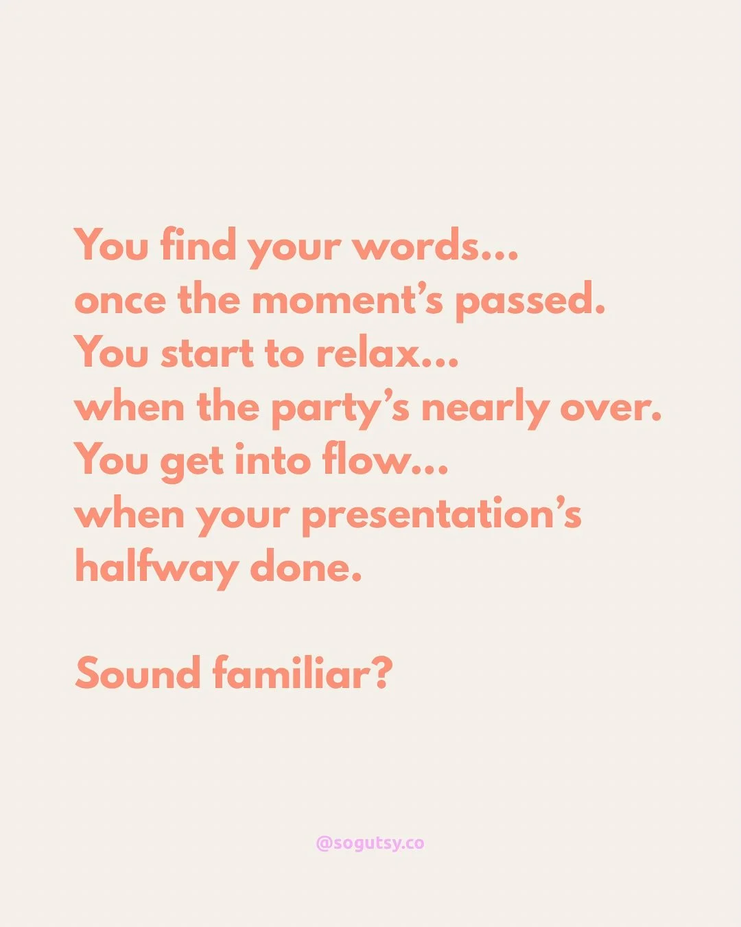 You&rsquo;re not &ldquo;late to the party&rdquo;.
You just haven&rsquo;t had the warm-up.

If you&rsquo;re shy, anxious, or someone who takes a while to feel comfortable in groups, it might feel like you&rsquo;re always a few steps behind &ndash; fin