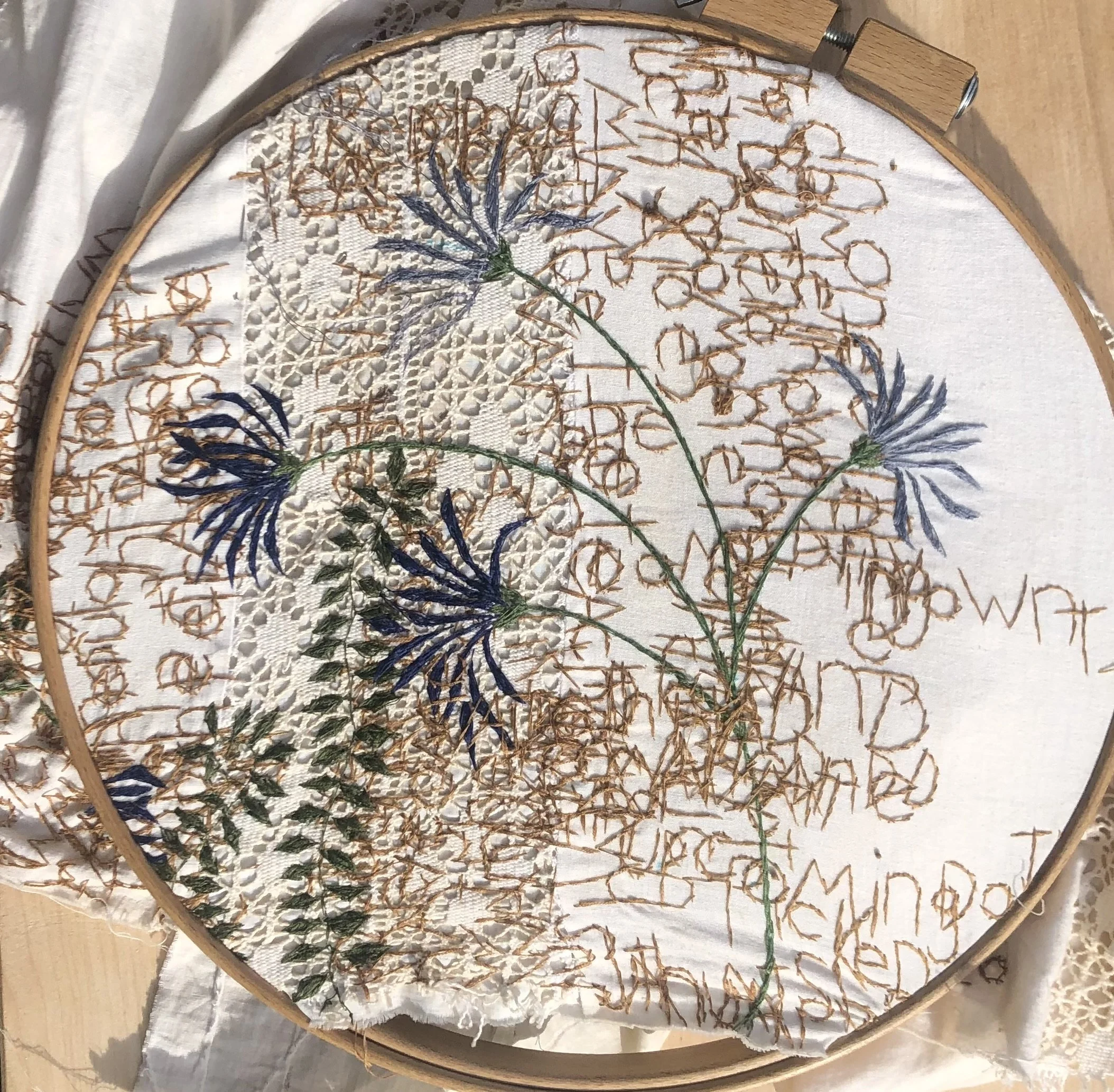 Work in Progress.  Photograph by Karla Rydrych.