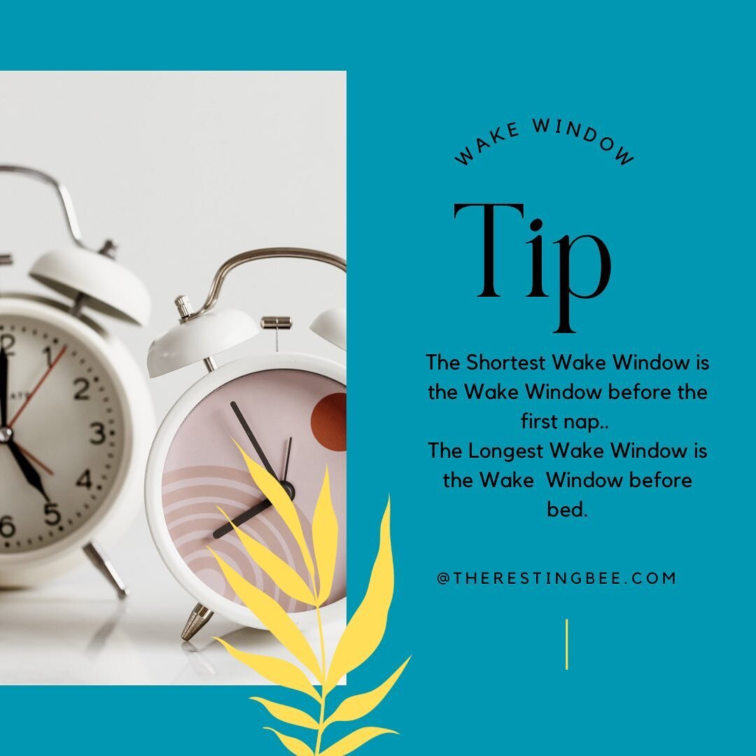 TRB Sleep Tip Wednesday ✨

Wake Windows&hellip; 👇👇👇

⏰They need to gradually get longer throughout the day. 

🧭Which wake window is the shortest of the day? 👇

✔️The one before the first nap! 

🧭Which wake window is the longest of the day? 

✔️