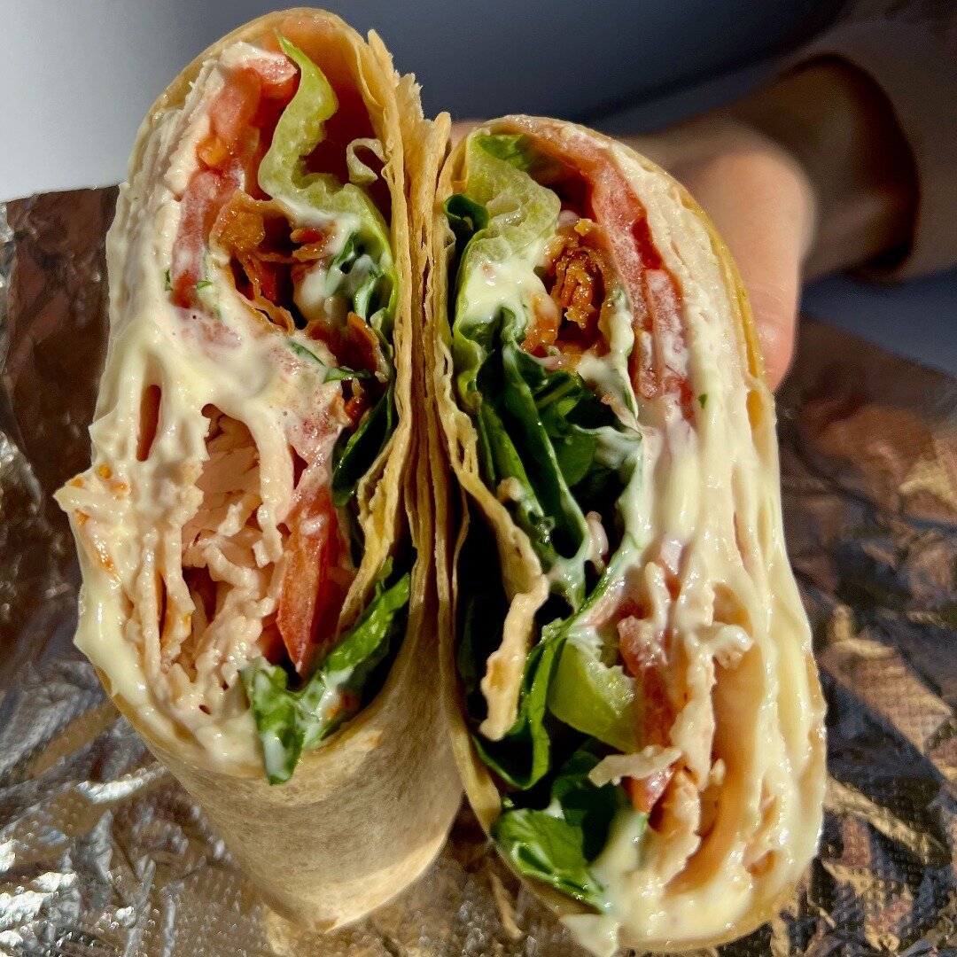Join the &lsquo;club&rsquo; and enjoy one of our wraps! The Turkey Club Wrap includes roasted turkey breast, crispy bacon, fresh lettuce &amp; tomato, and mayo. Elite flavor, exclusively at Big City Bagels. 😜