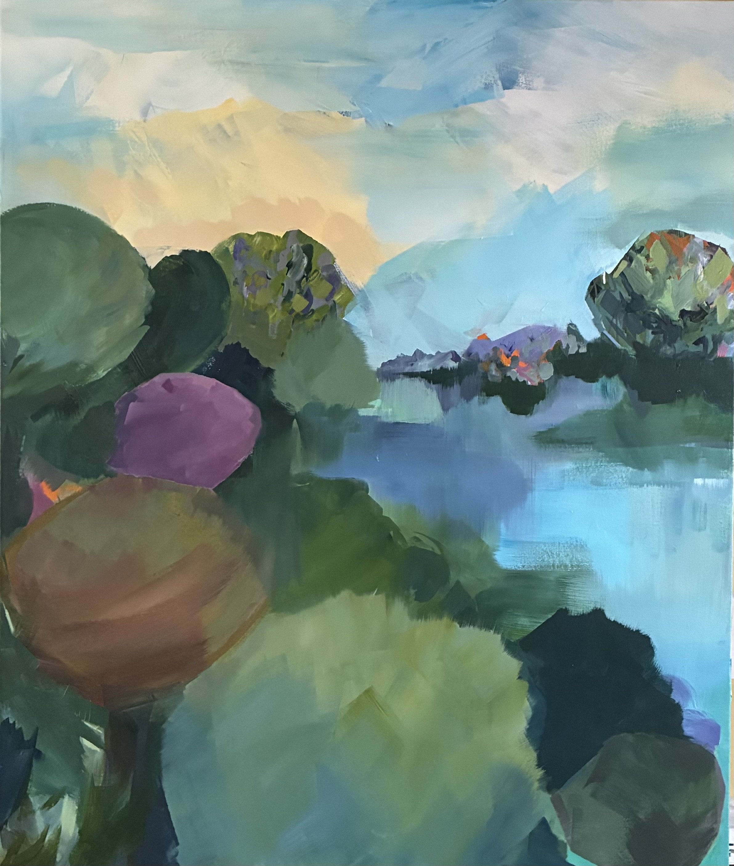 Riverbank
Acrylic on canvas | 120 x 100 cm
£850