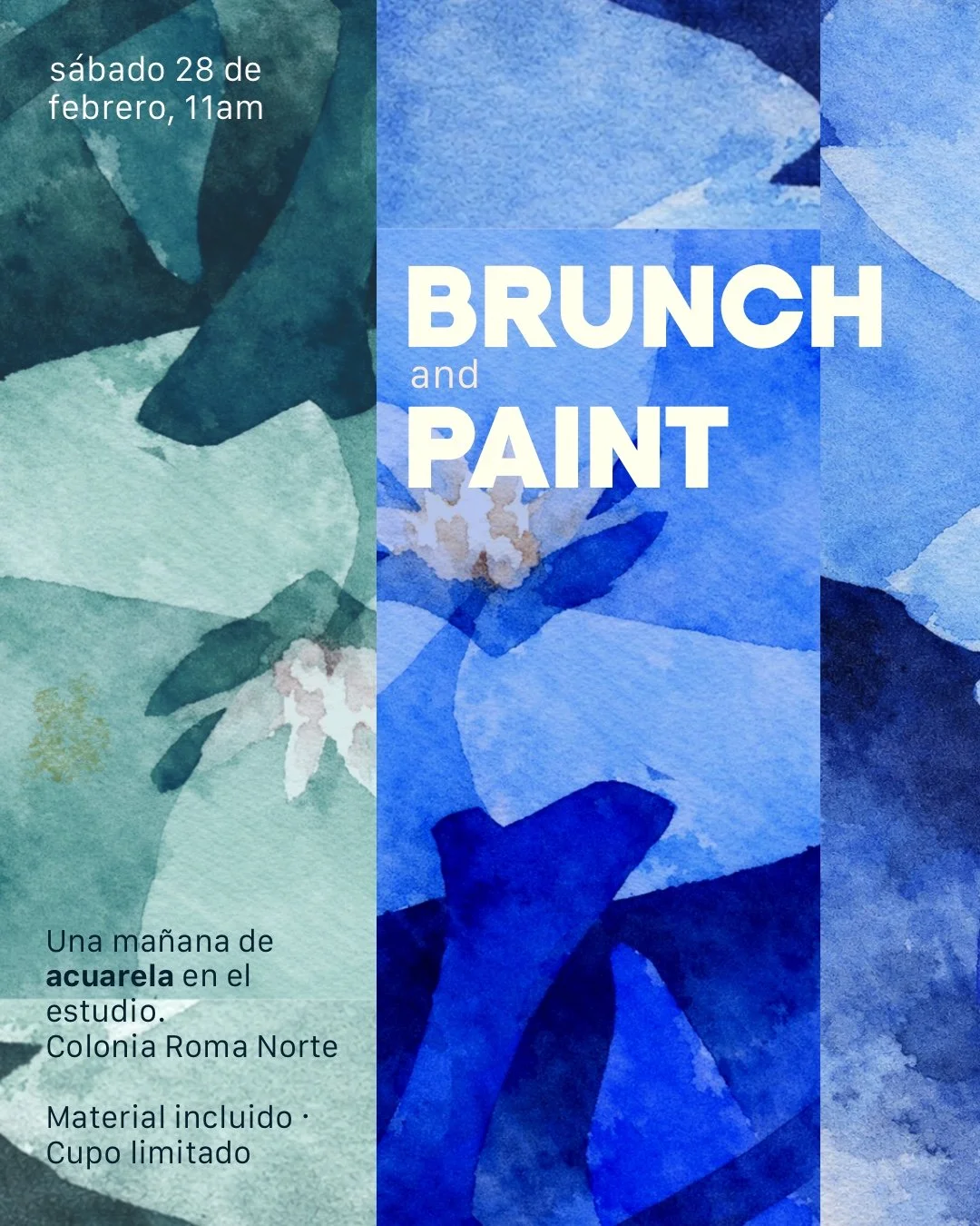 Brunch & Paint | Acuarela sábado 28 de febrero