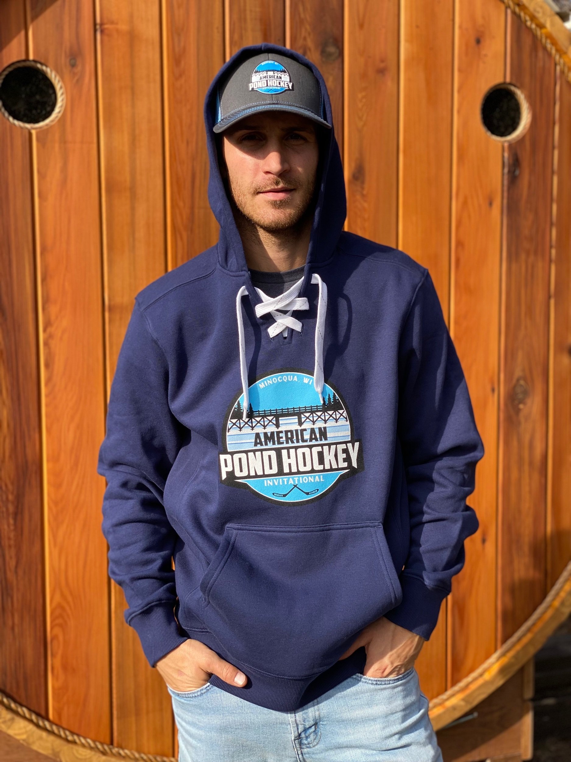 American Pond Hockey Hooded Sweatshirt True Navy