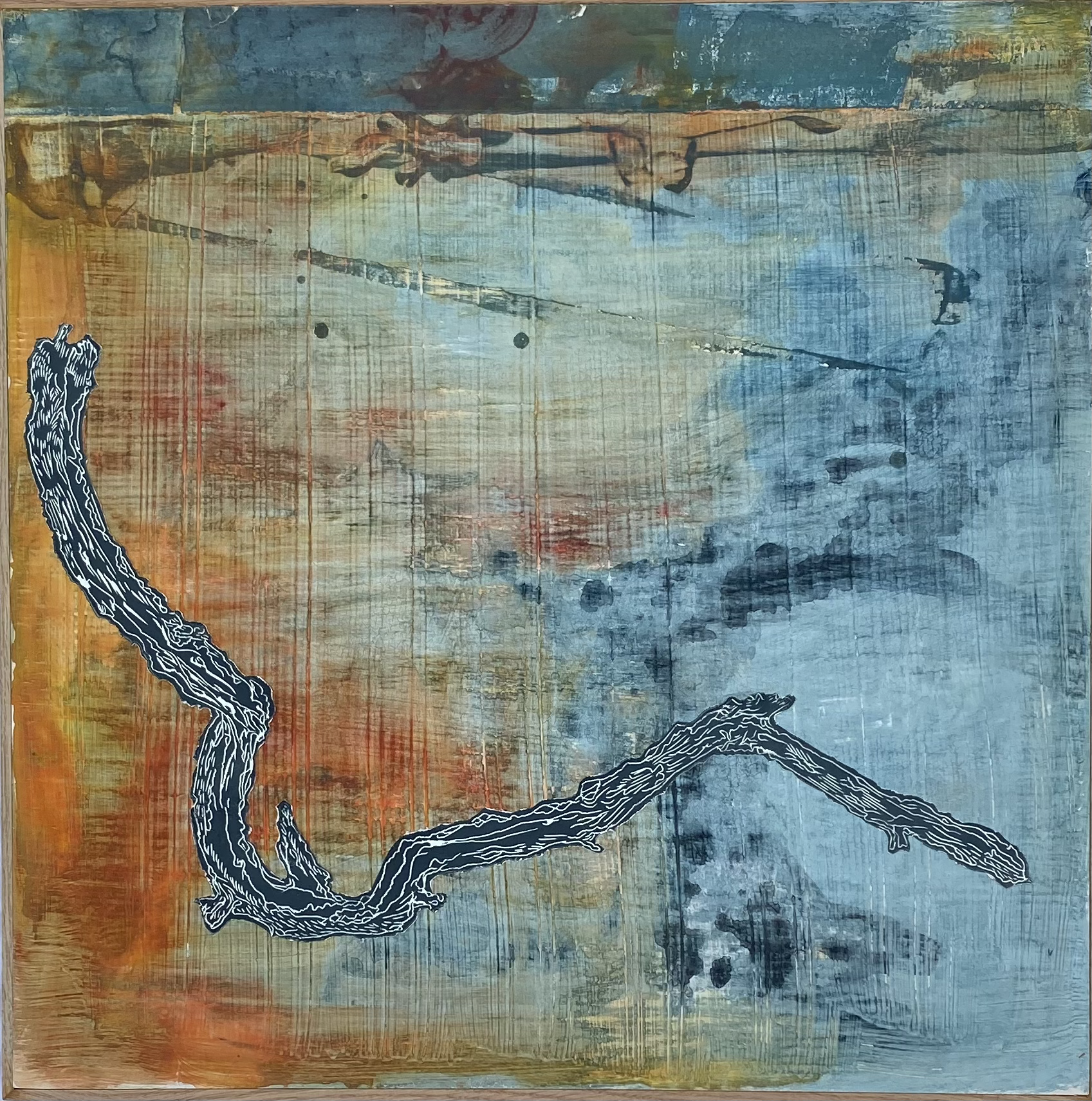 Moveable Boundary, mixed media 