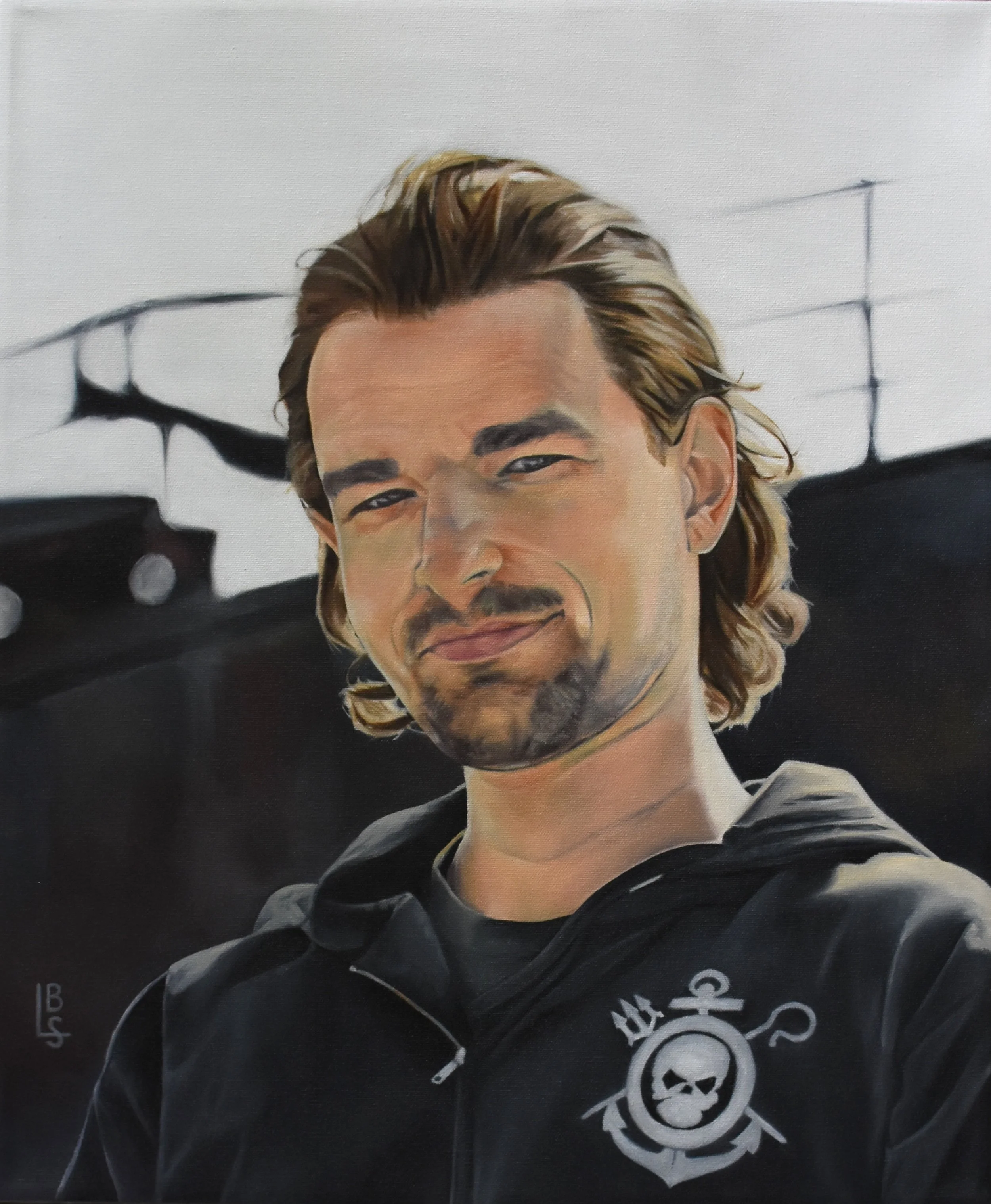 Portrait of Brian / Oil on canvas / Strong Hearts - Syracuse, NY