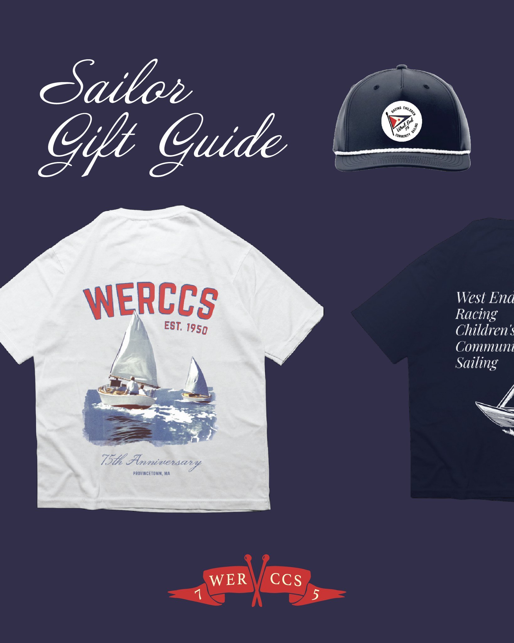 The Sailor Gift Guide ⚓ Limited edition merch available at WERCCS.org 

#WERCCS #Provincetown #GiftGuide