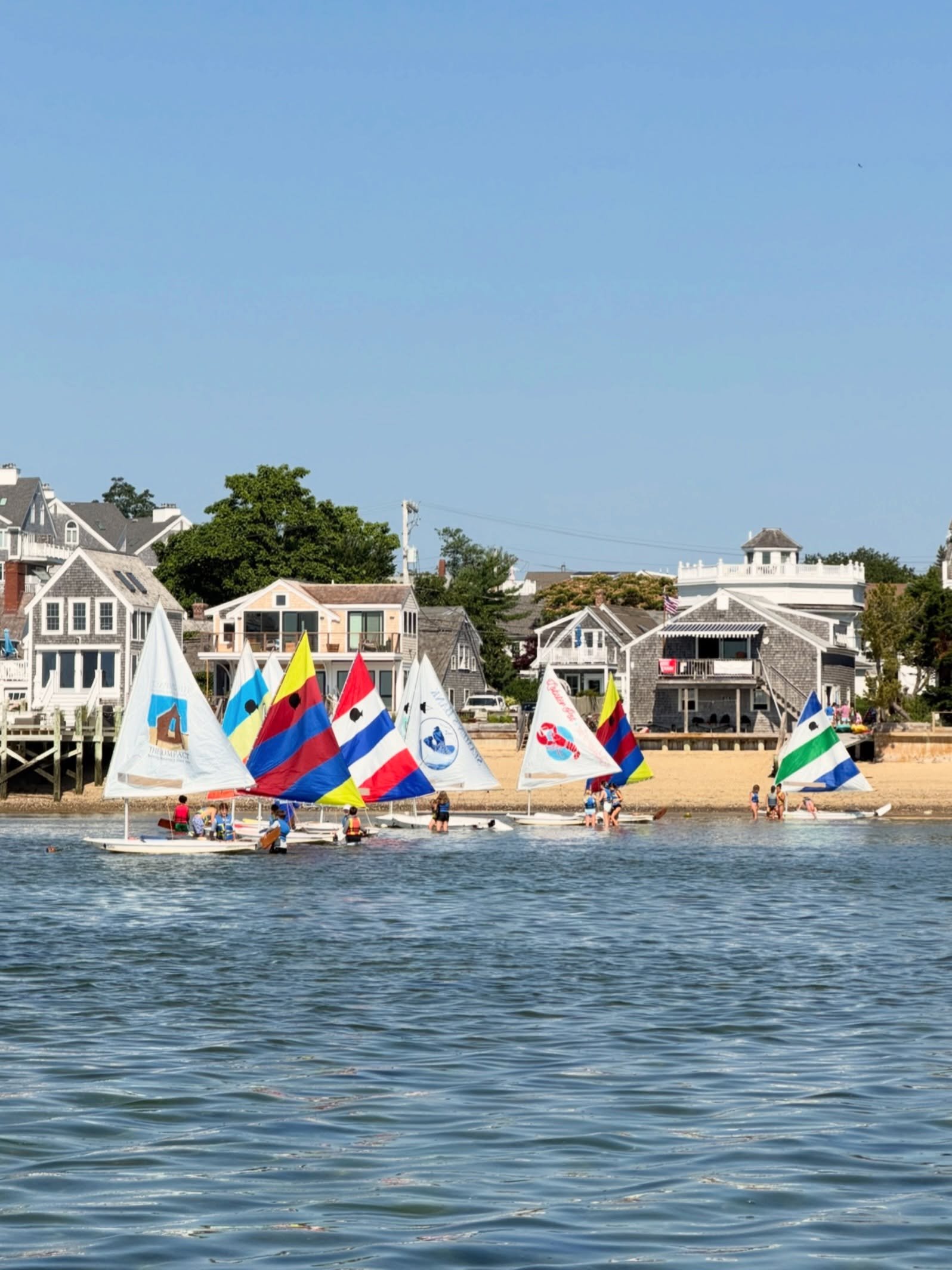 Our sponsor sails are ready to head out into the harbor! Thank you @ptowncompact @seamensbank @lobsterpotptown ⛵️ #WERCCS #Provincetown