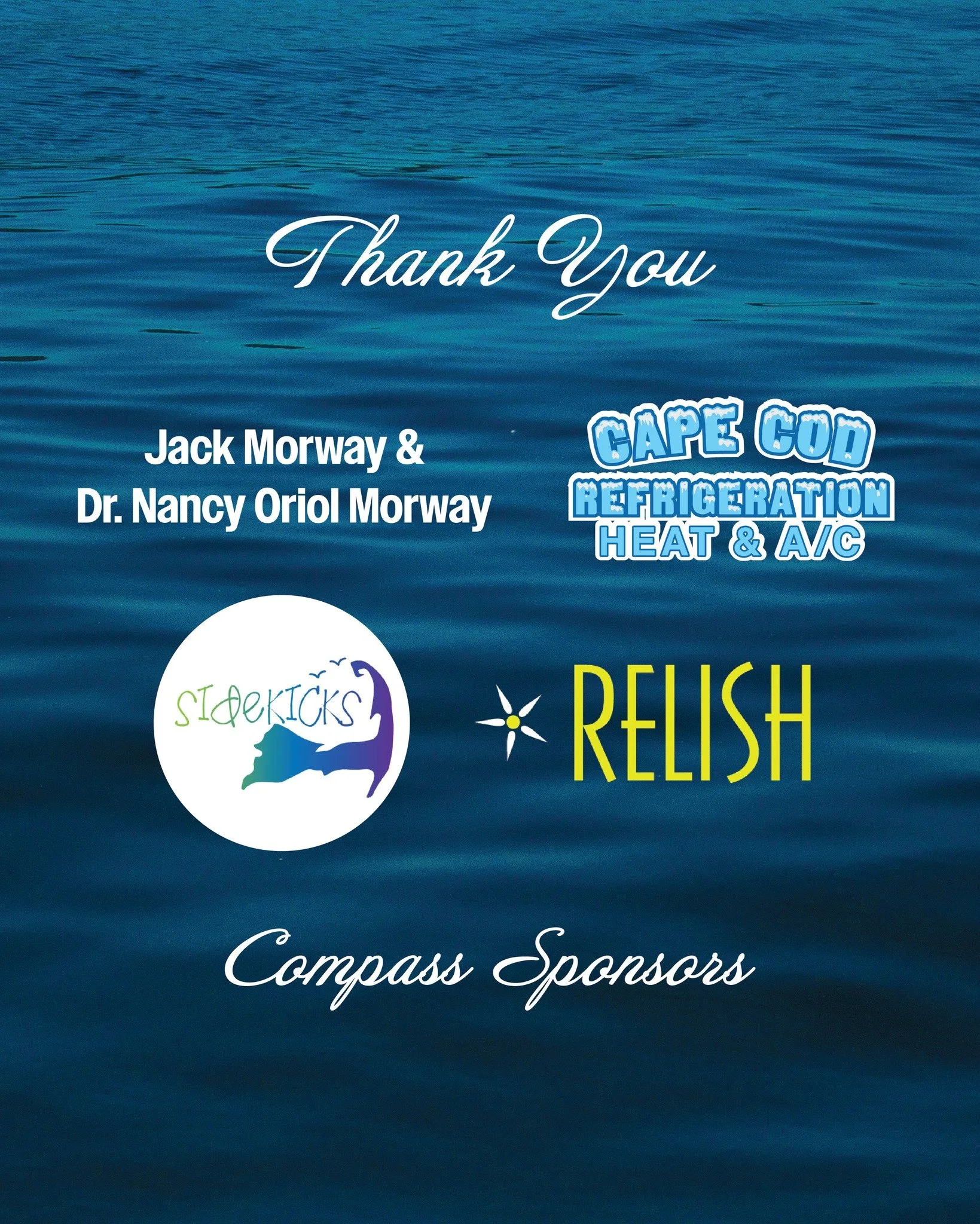 Thank you to our Compass Sponsors, @capecodrefrigeration, @sidekicks.provincetown , @ptownrelish, Jack Morway &amp; Dr. Nancy Oriol Morway ⛵️ 

#WERCCS #Provincetown #CapeCod
