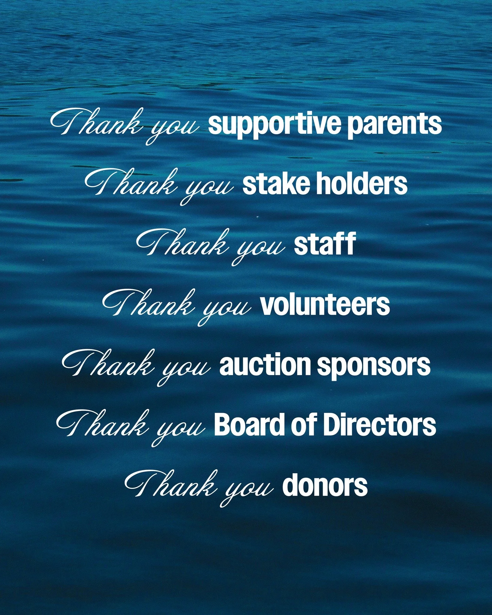 We wouldn't be able to do it without you ⛵