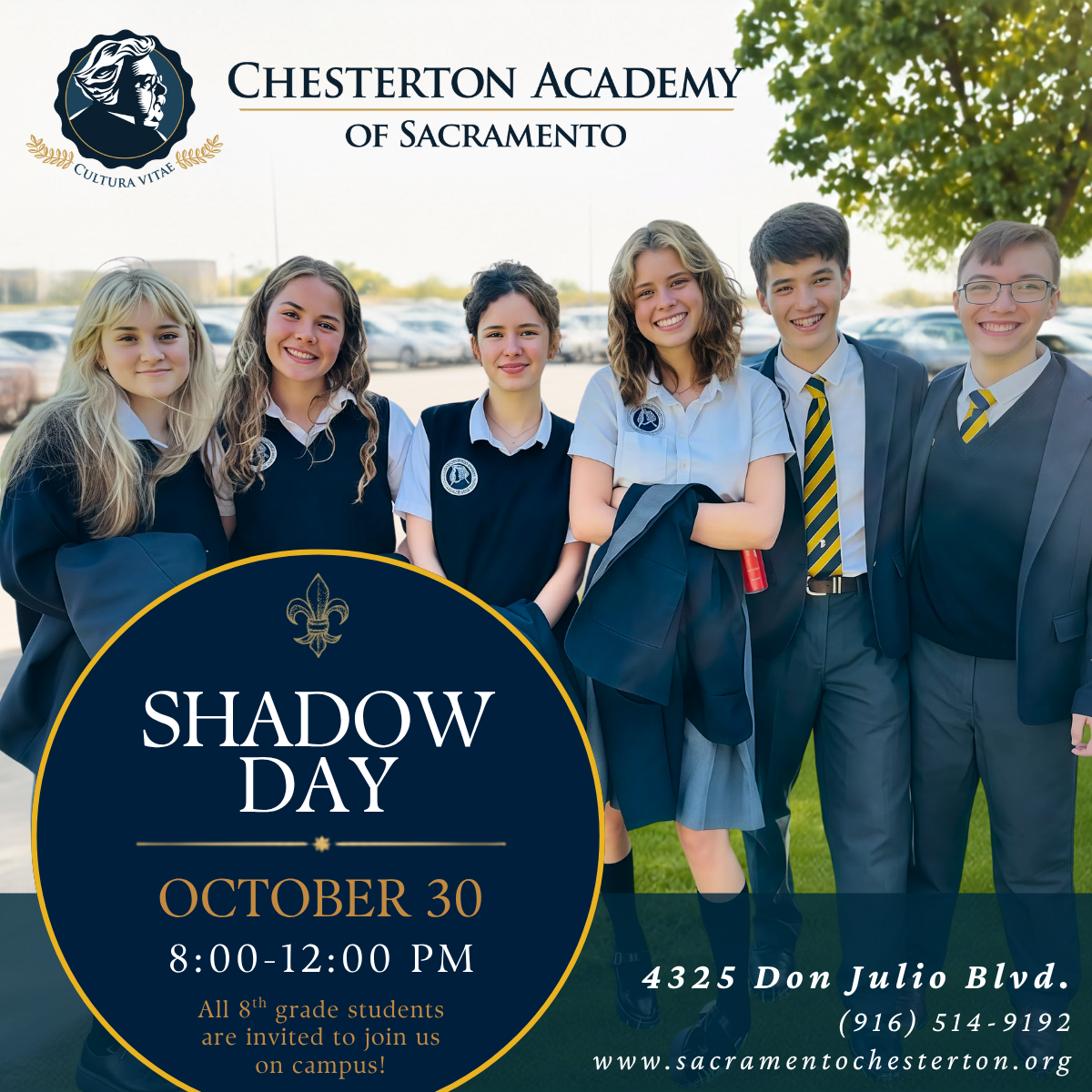 2026 Chesterton Academy of Sacramento Shadow Day