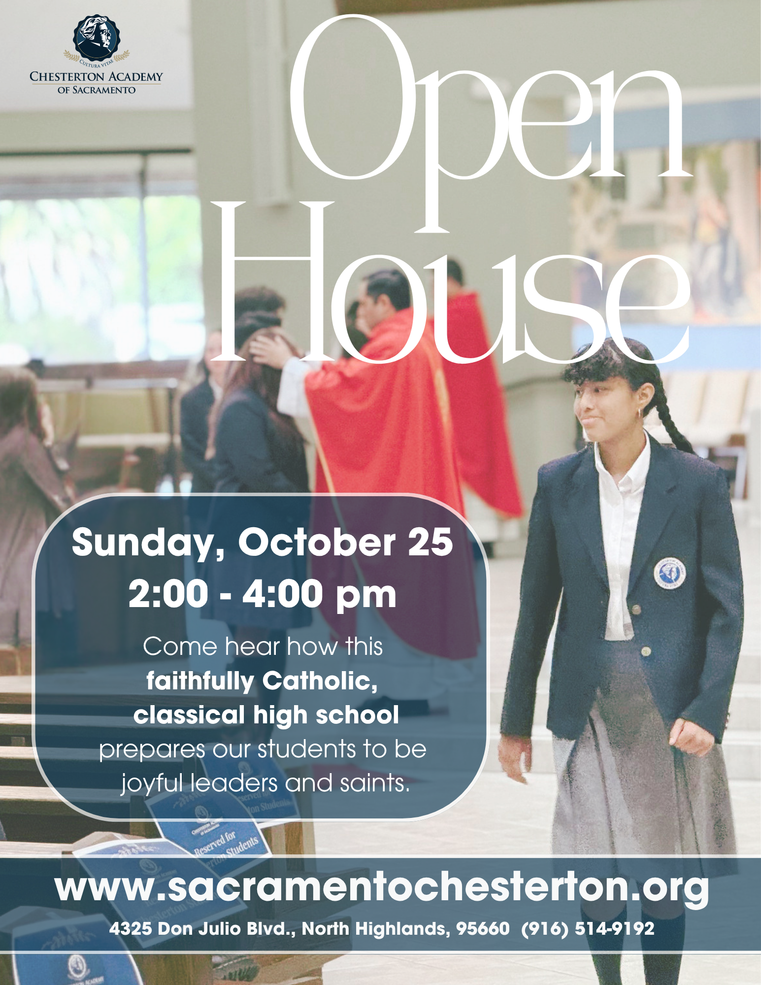 2026 Chesterton Academy of Sacramento Open House 