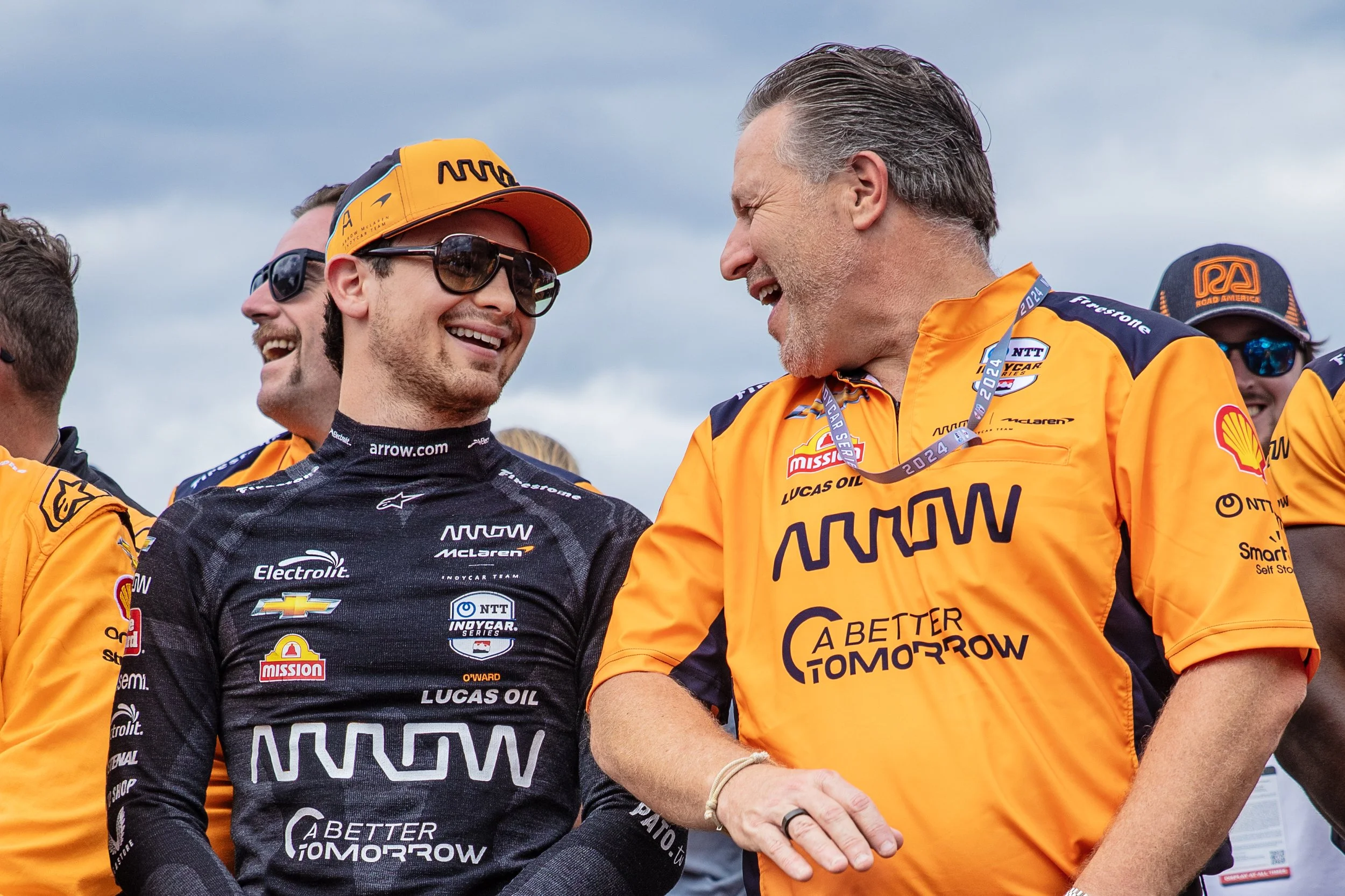 McLaren Racing CEO Zak Brown & Arrow McLaren Driver Pato O'Ward