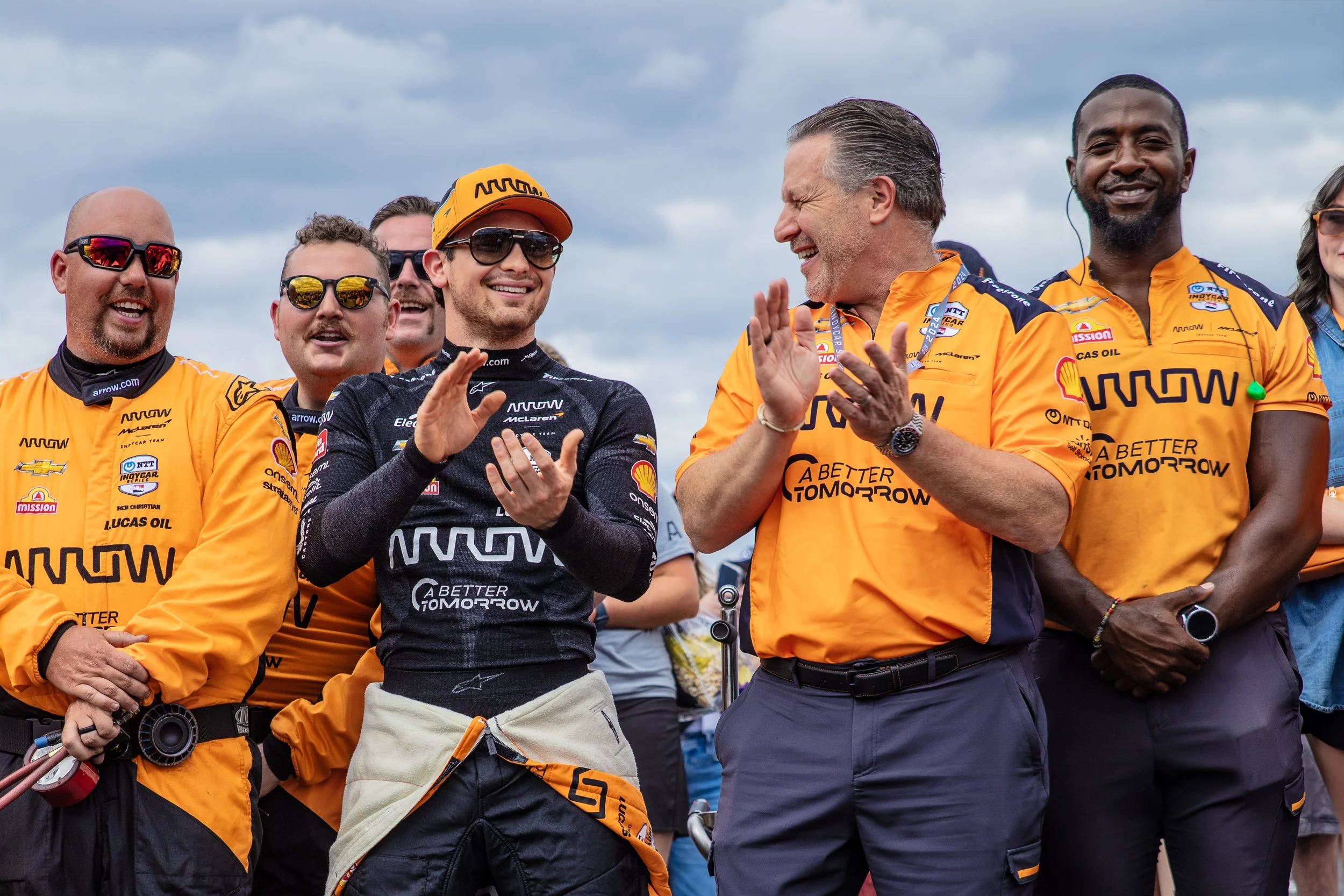 McLaren Racing CEO Zak Brown & Arrow McLaren Driver Pato O'Ward