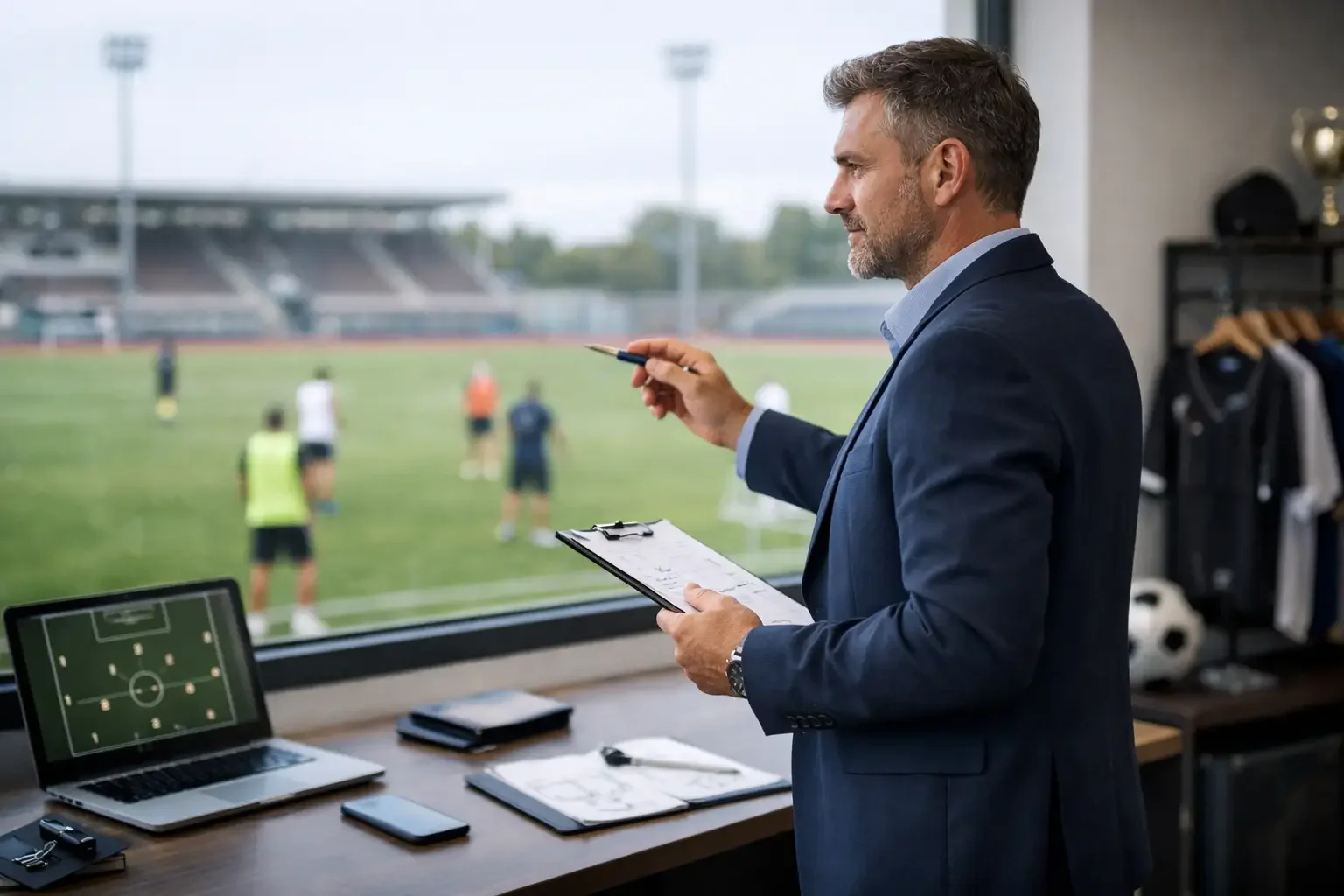 What do sports club managers do?