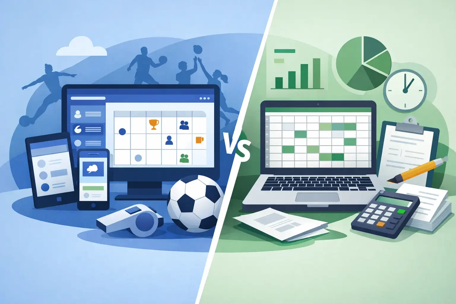 Sports software vs spreadsheets for clubs
