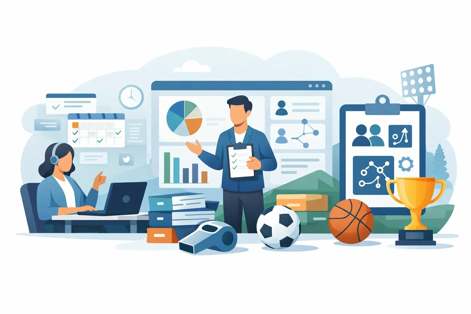 How to organize sports club administration