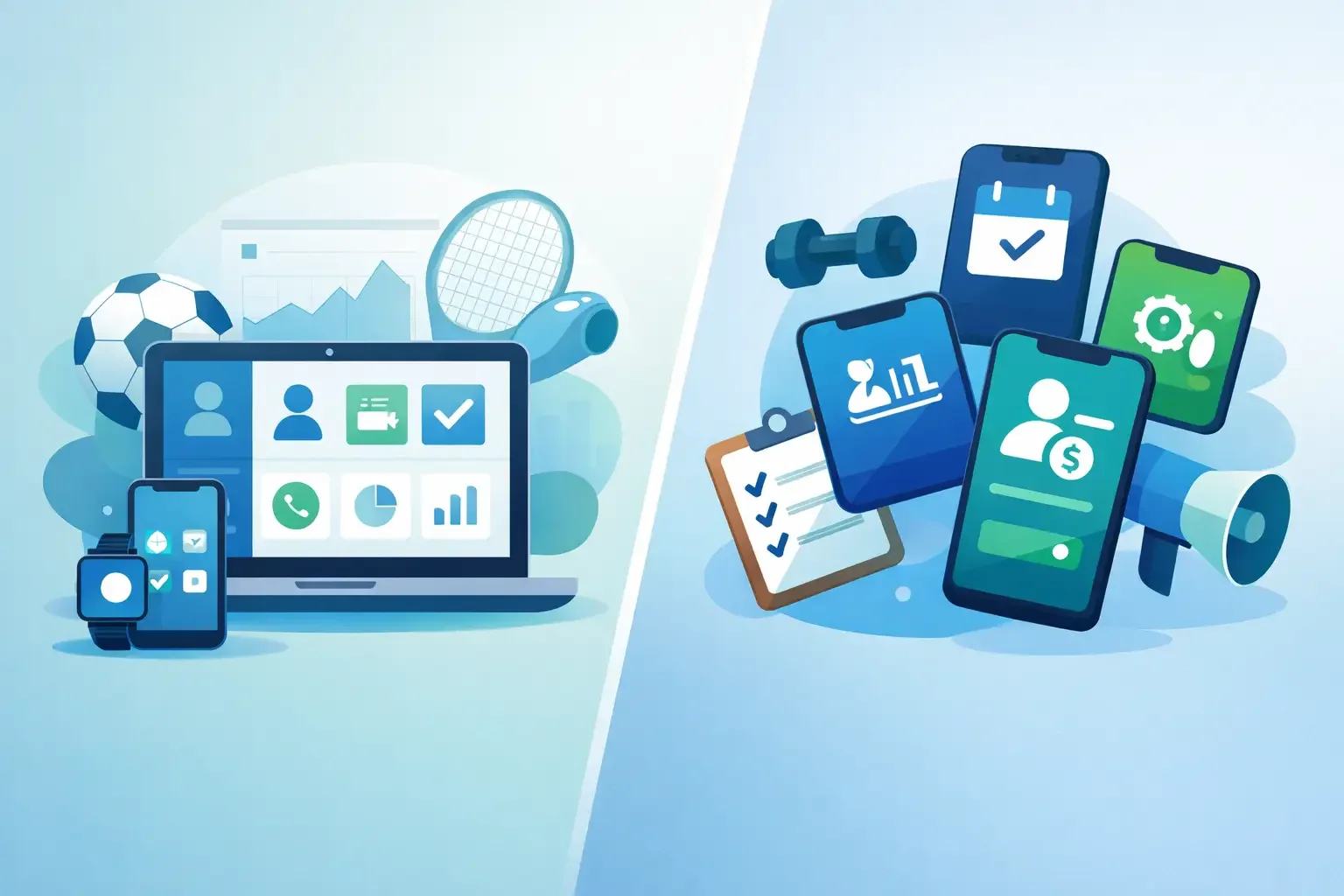 Club software vs multiple apps for sports clubs