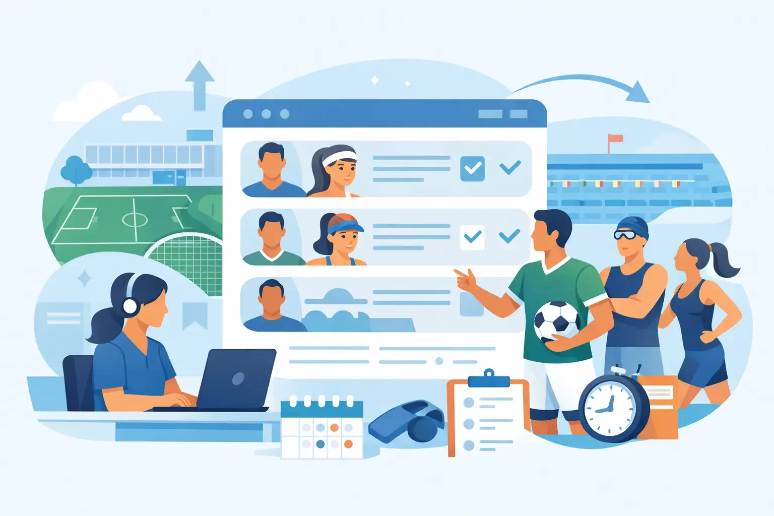 Athlete roster management that keeps clubs moving