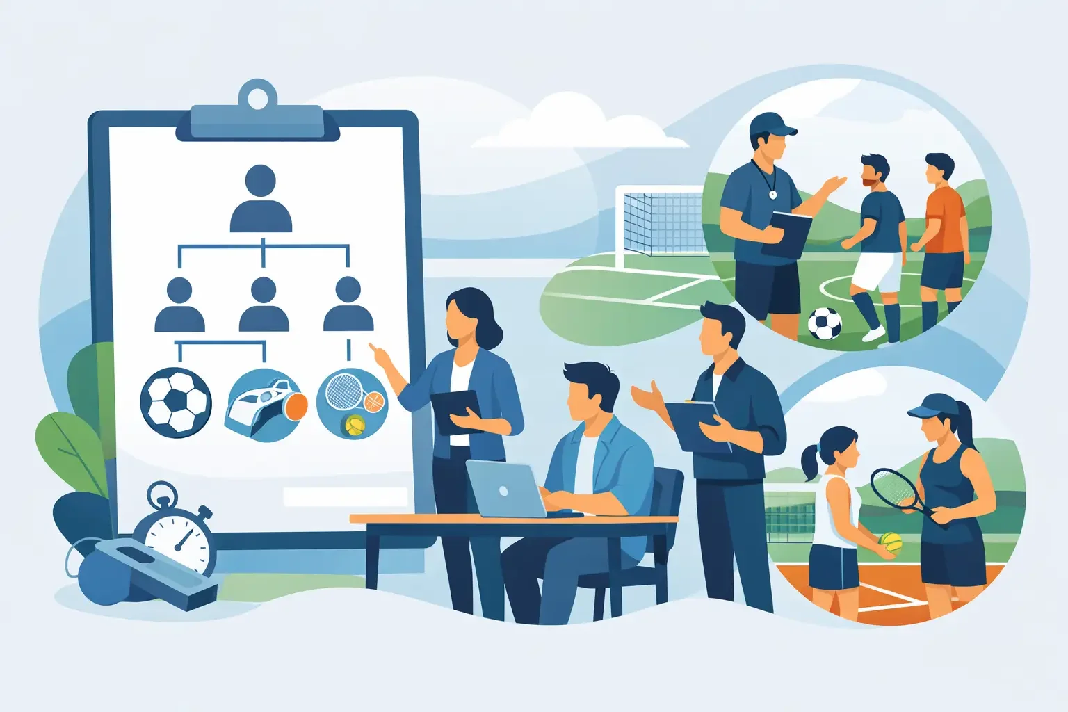 Staff assignment for sports clubs that works