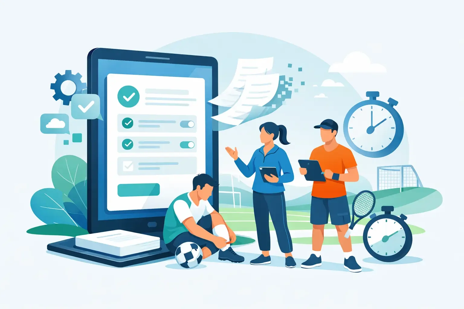 Paperless forms for sports clubs that save time