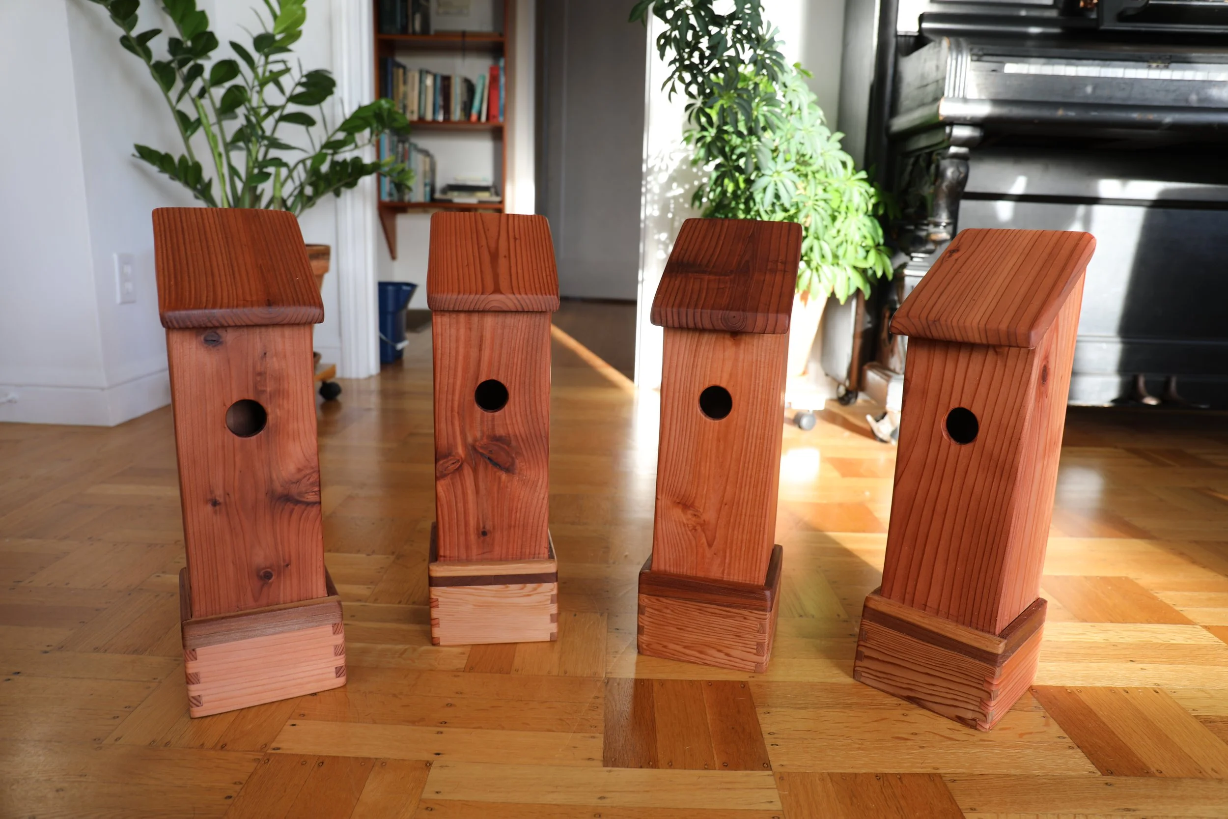 MARCH 1, 2023 // REDWOOD BIRDHOUSES, RECLAIMED FENCE BOARDS