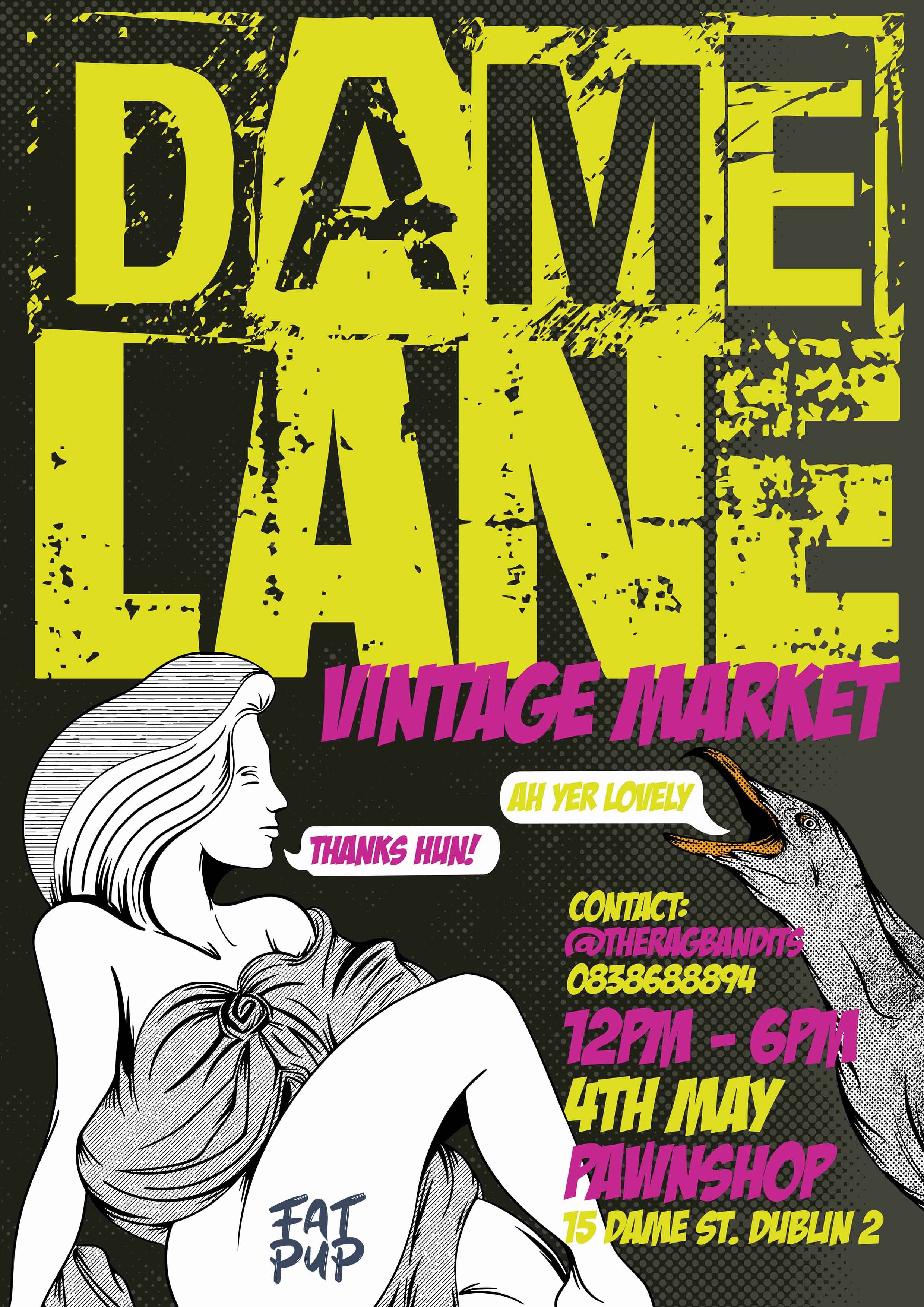Dame Lane Market Poster May 2024