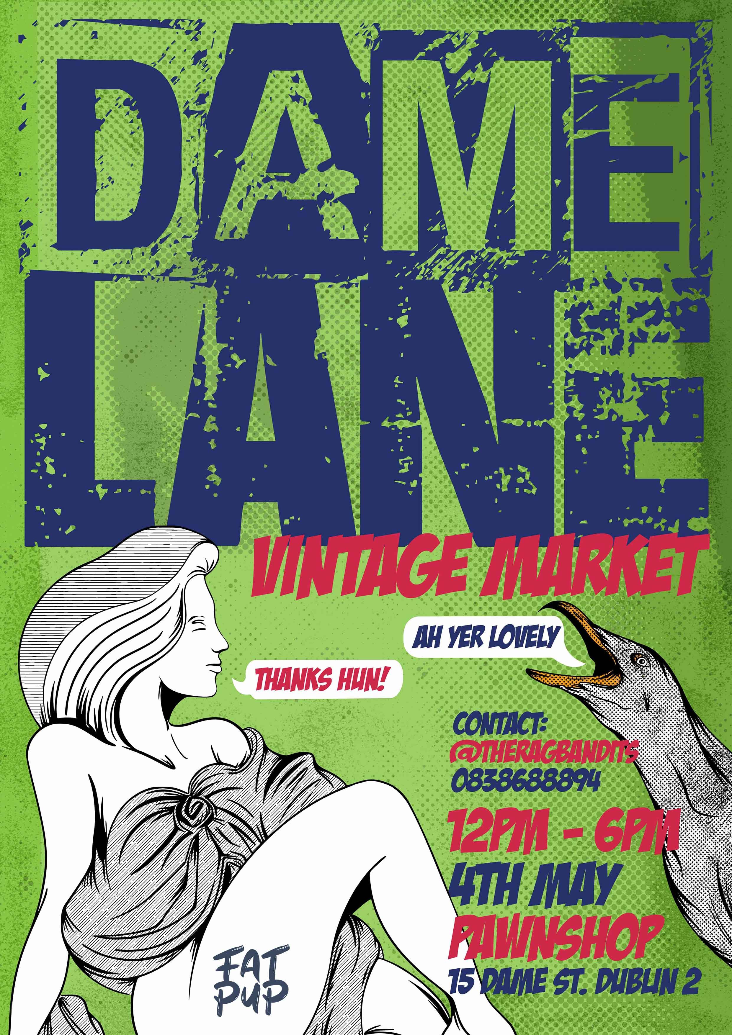 Dame Lane Market Poster May 2024