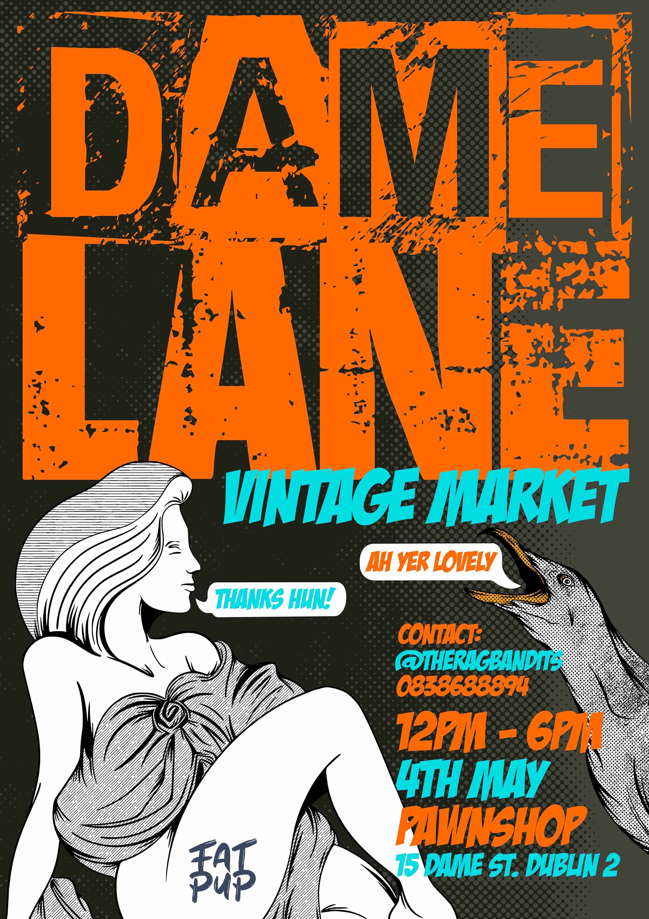 Dame Lane Market Poster May 2024