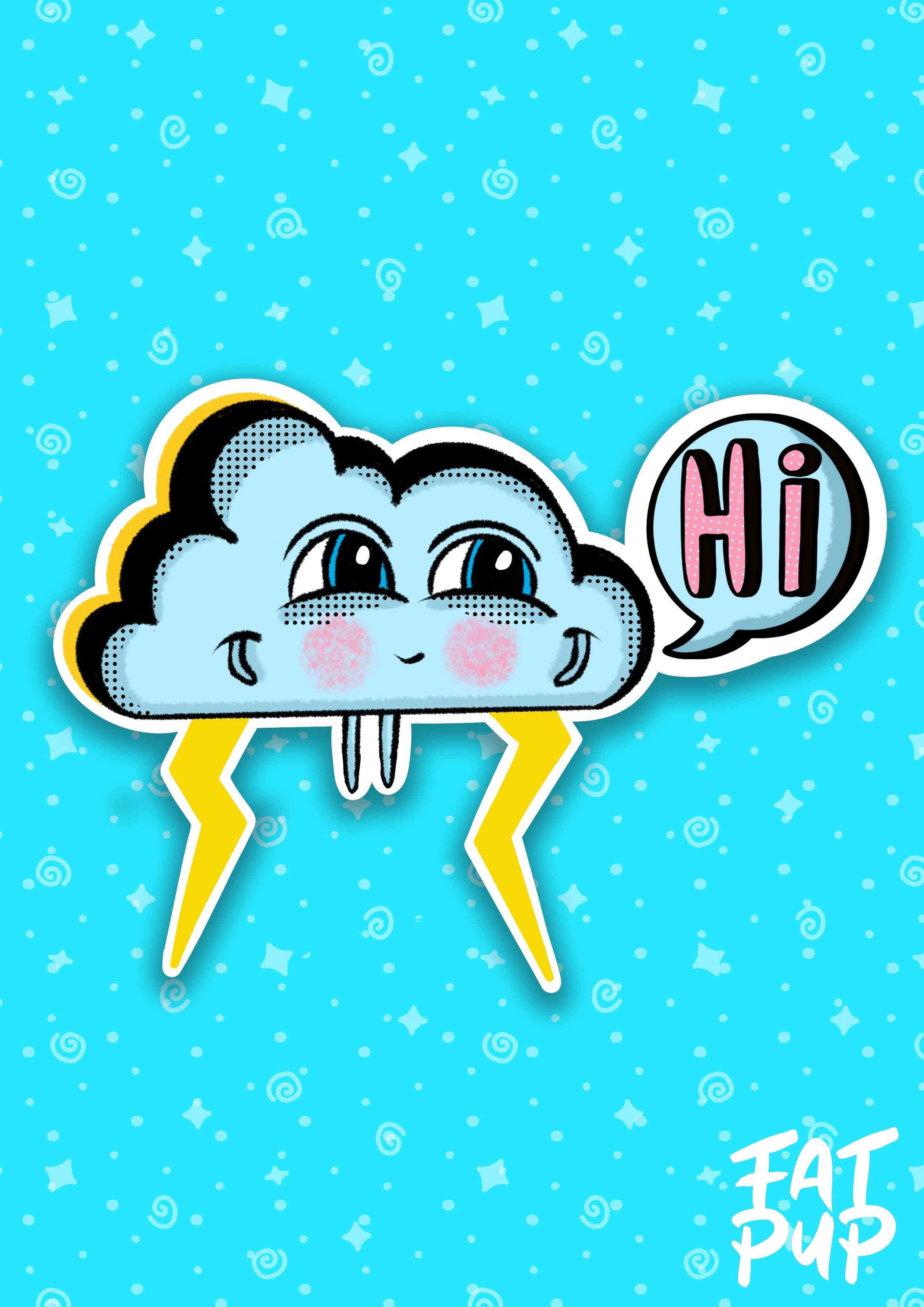 Cloud Hi Happy